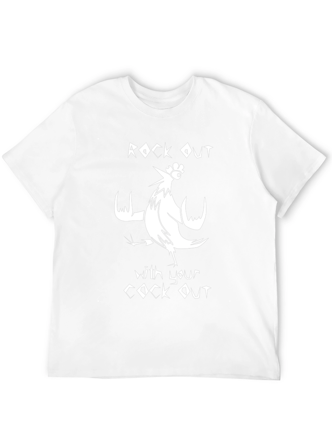 Rock Out Funny Graphic Novelty T-Shirt