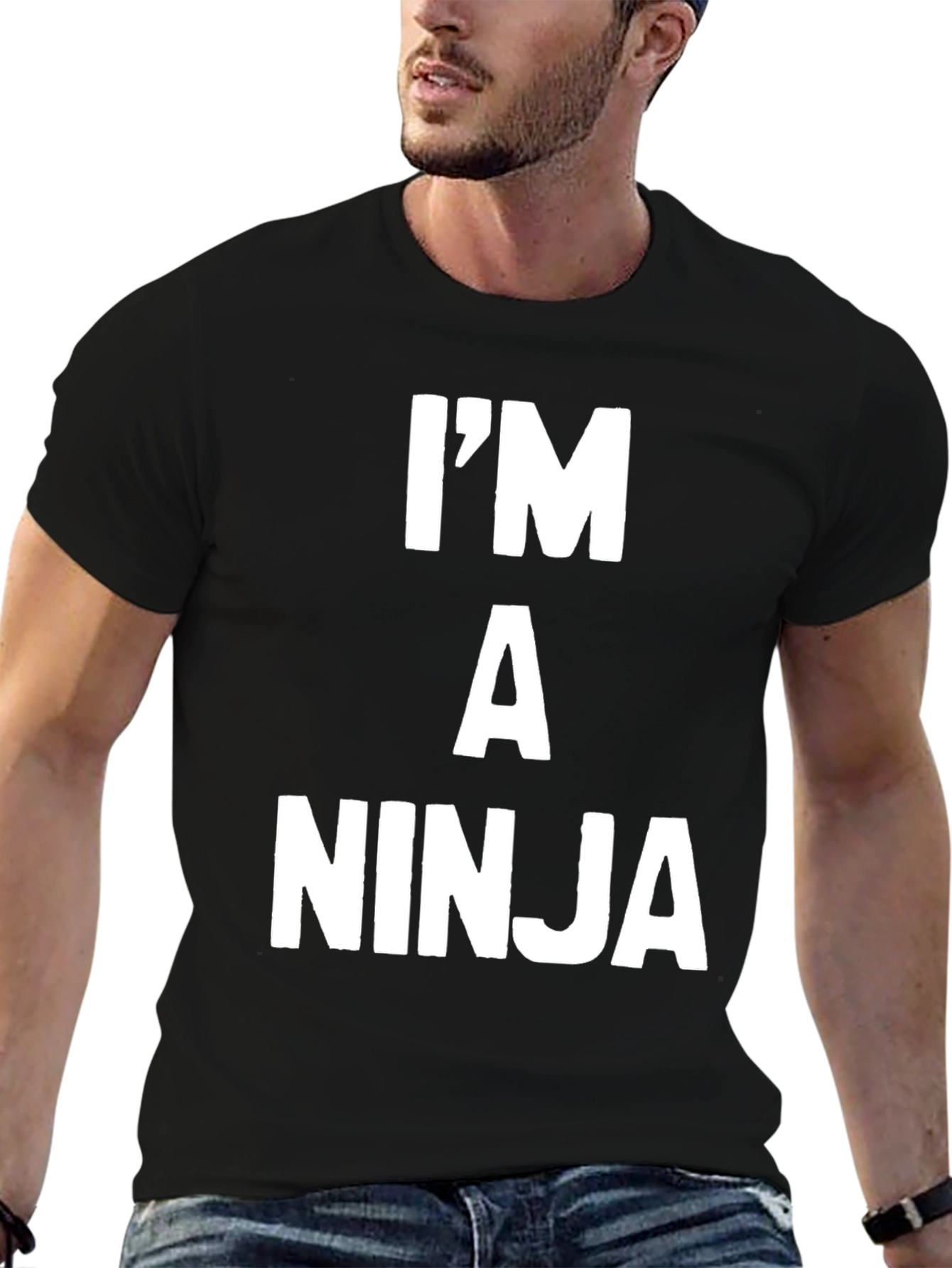 Im A Ninja Graphic T-Shirt - Black