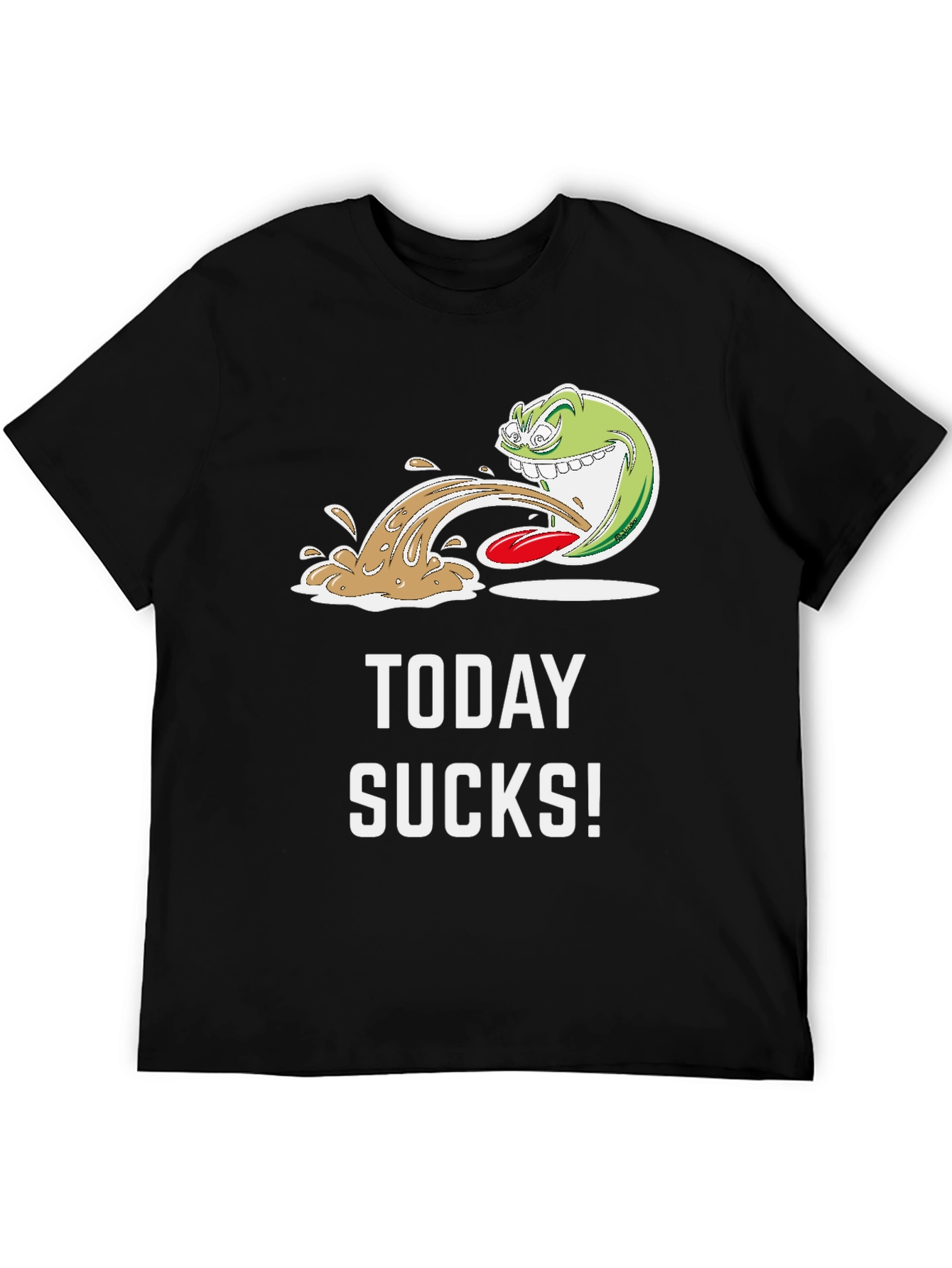 Today Sucks! Graphic T-Shirt - Black Crew Neck