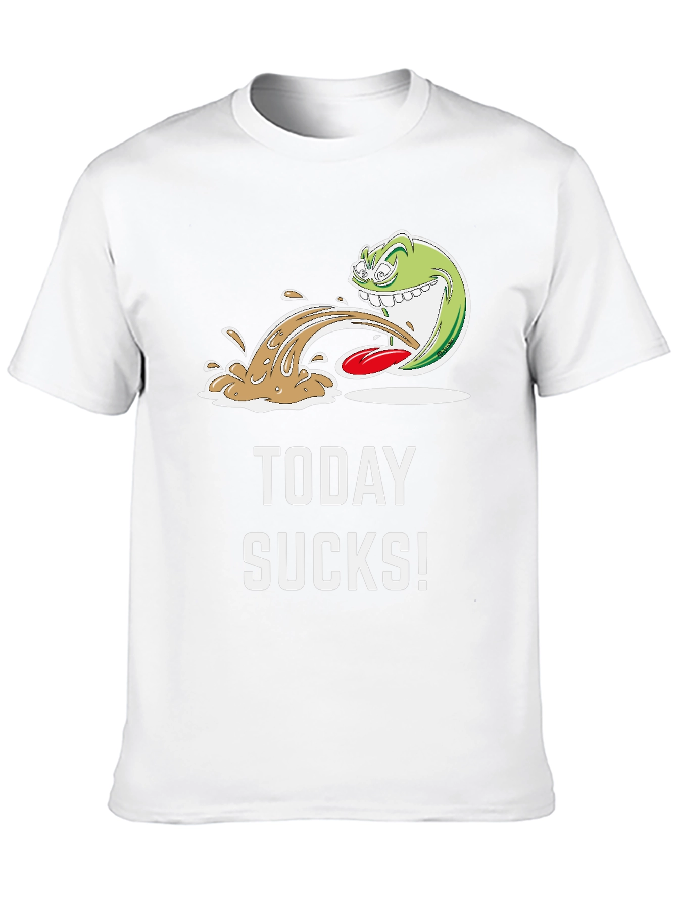Today Sucks! Graphic T-Shirt - Black Crew Neck