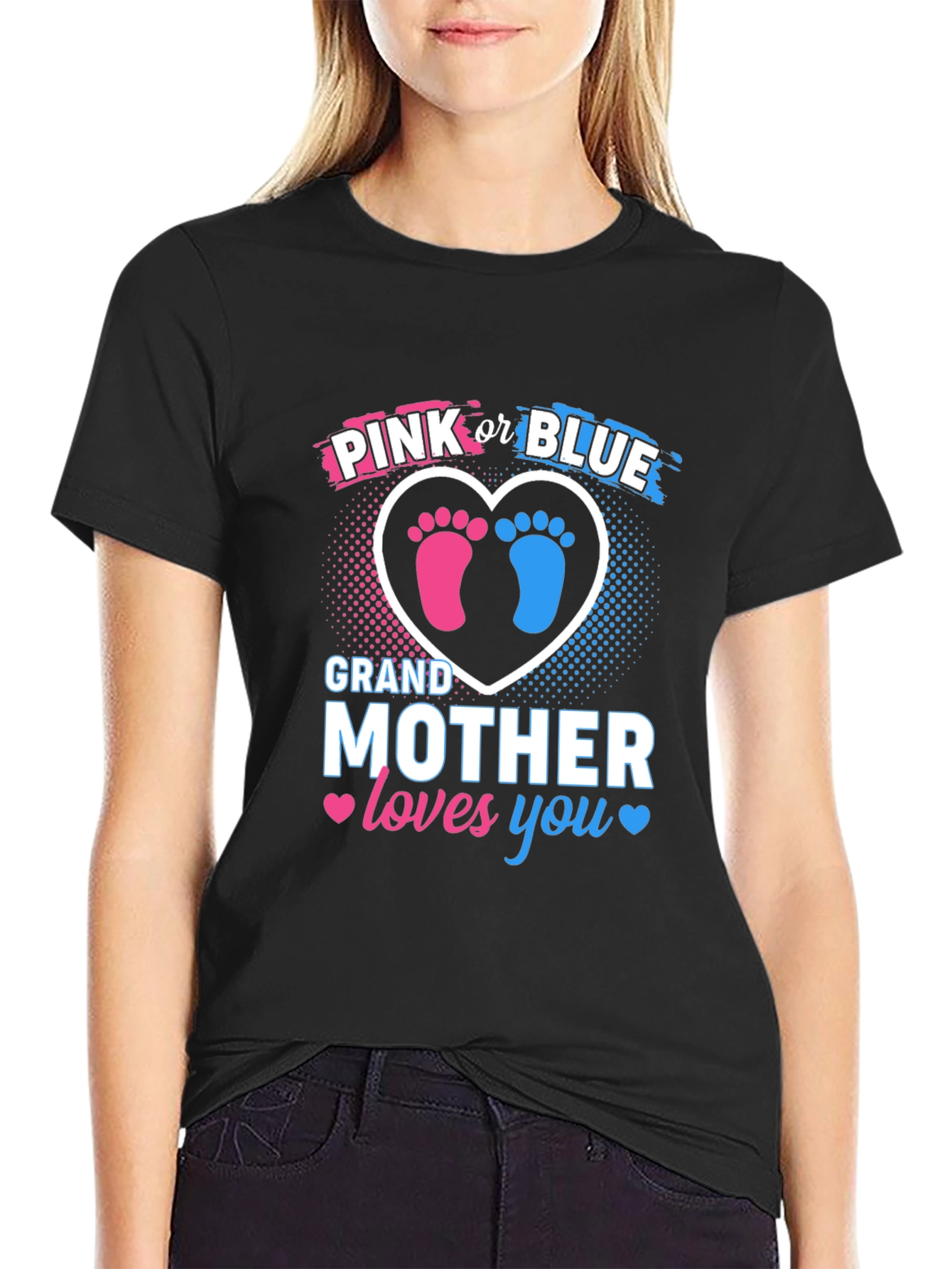 Pink or Blue Grandmother Gender Reveal T-Shirt