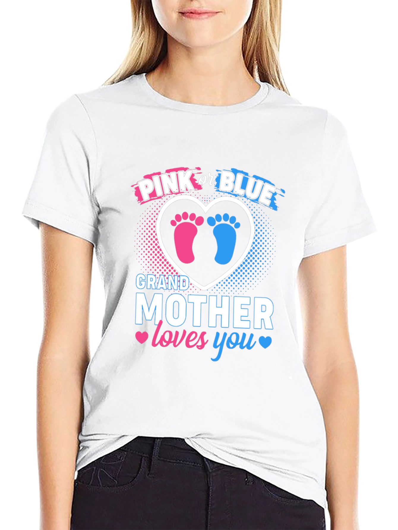 Pink or Blue Grandmother Gender Reveal T-Shirt