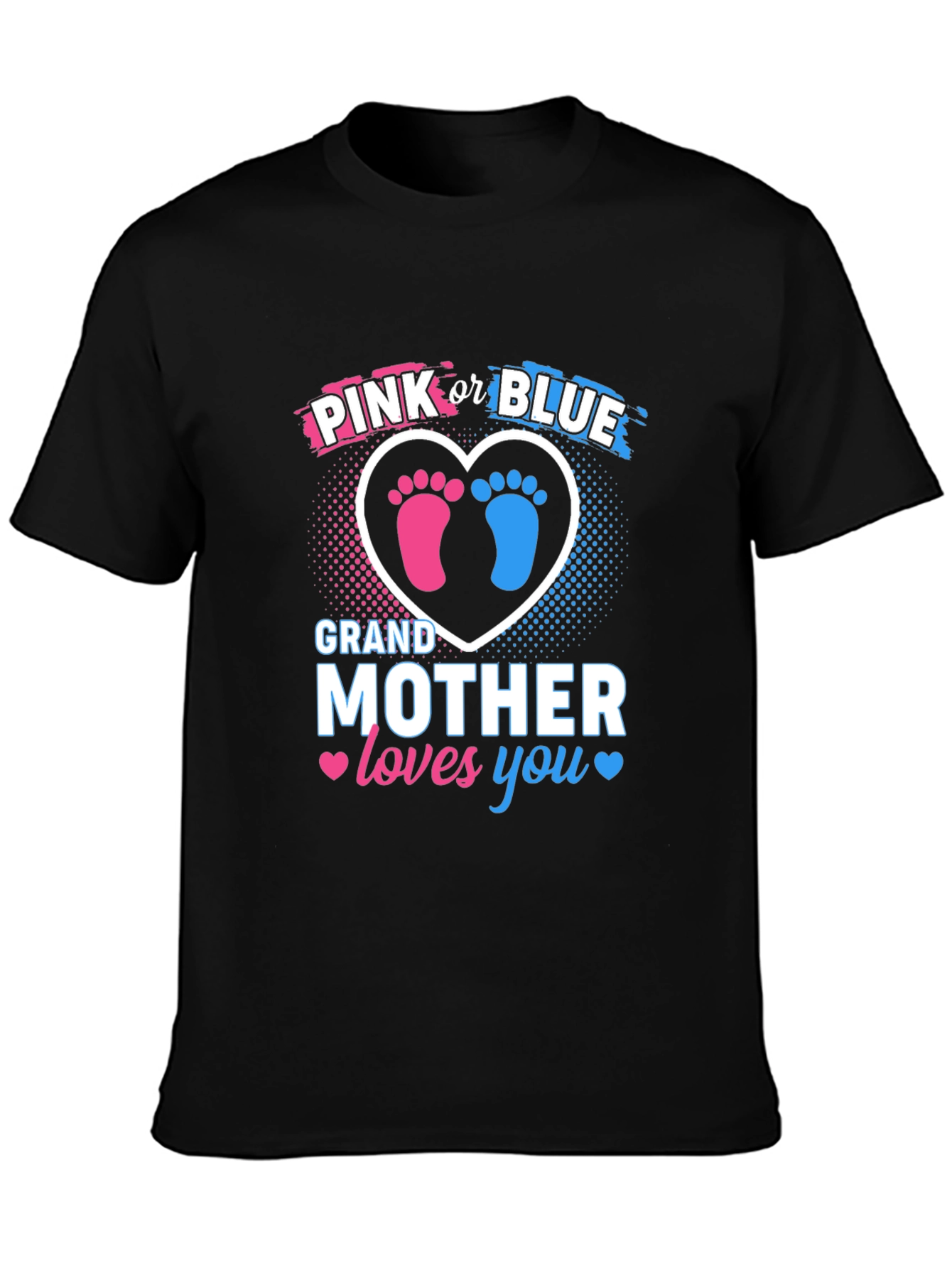 Pink or Blue Grandmother Gender Reveal T-Shirt