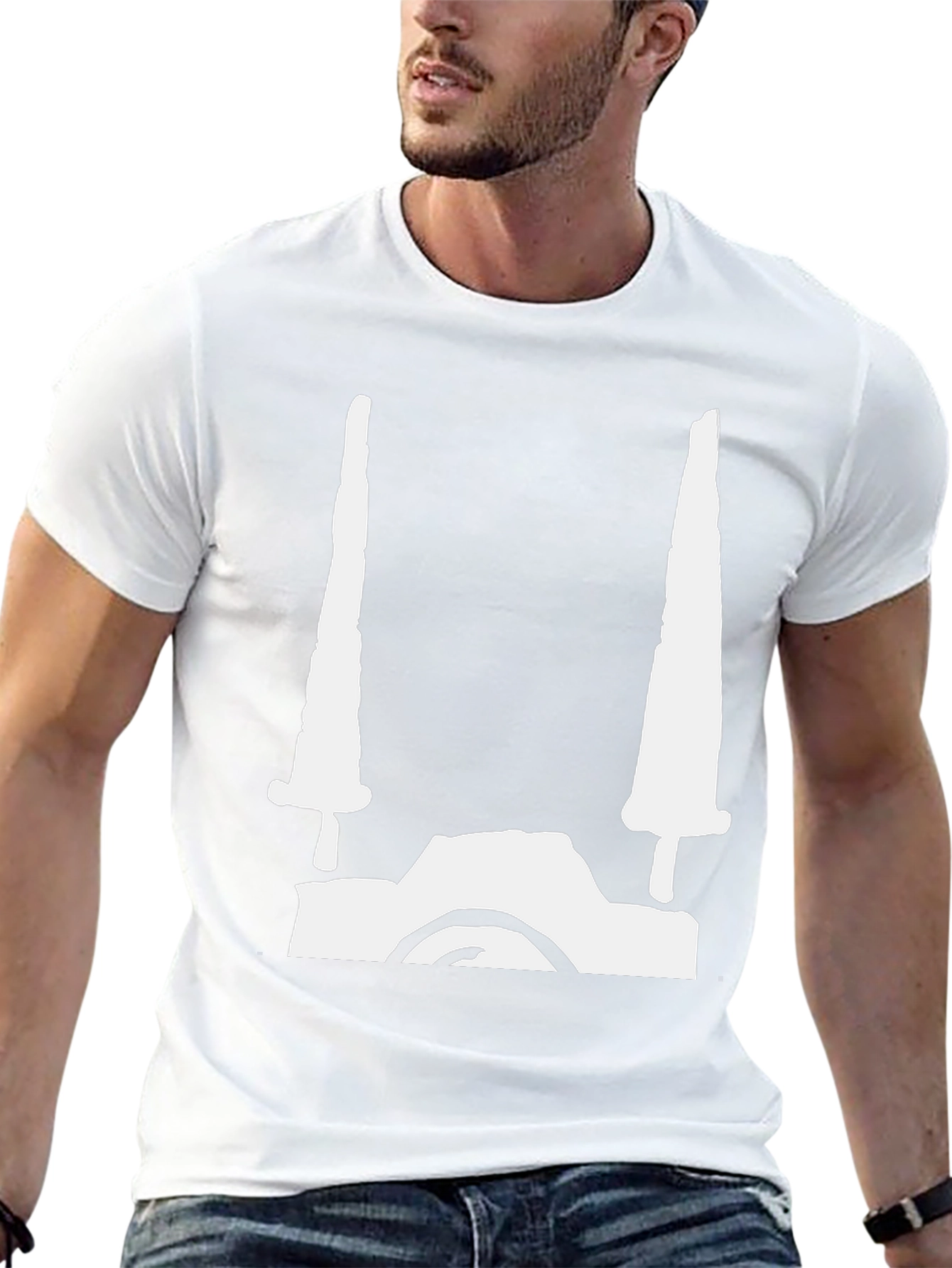 Edgy Swords Graphic Tee - Black Cotton Blend