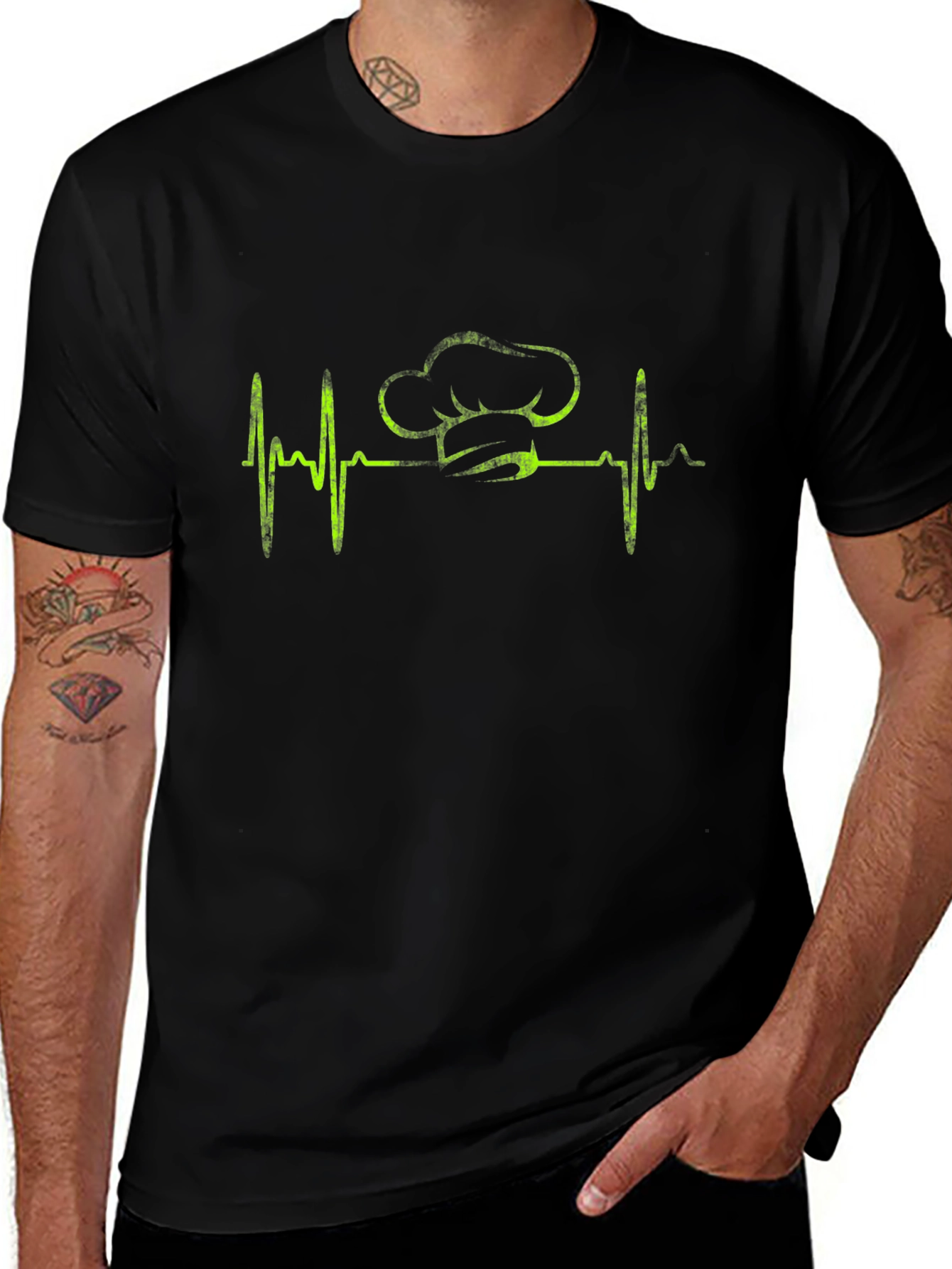 Chef Heartbeat T-Shirt - Culinary Passion Tee