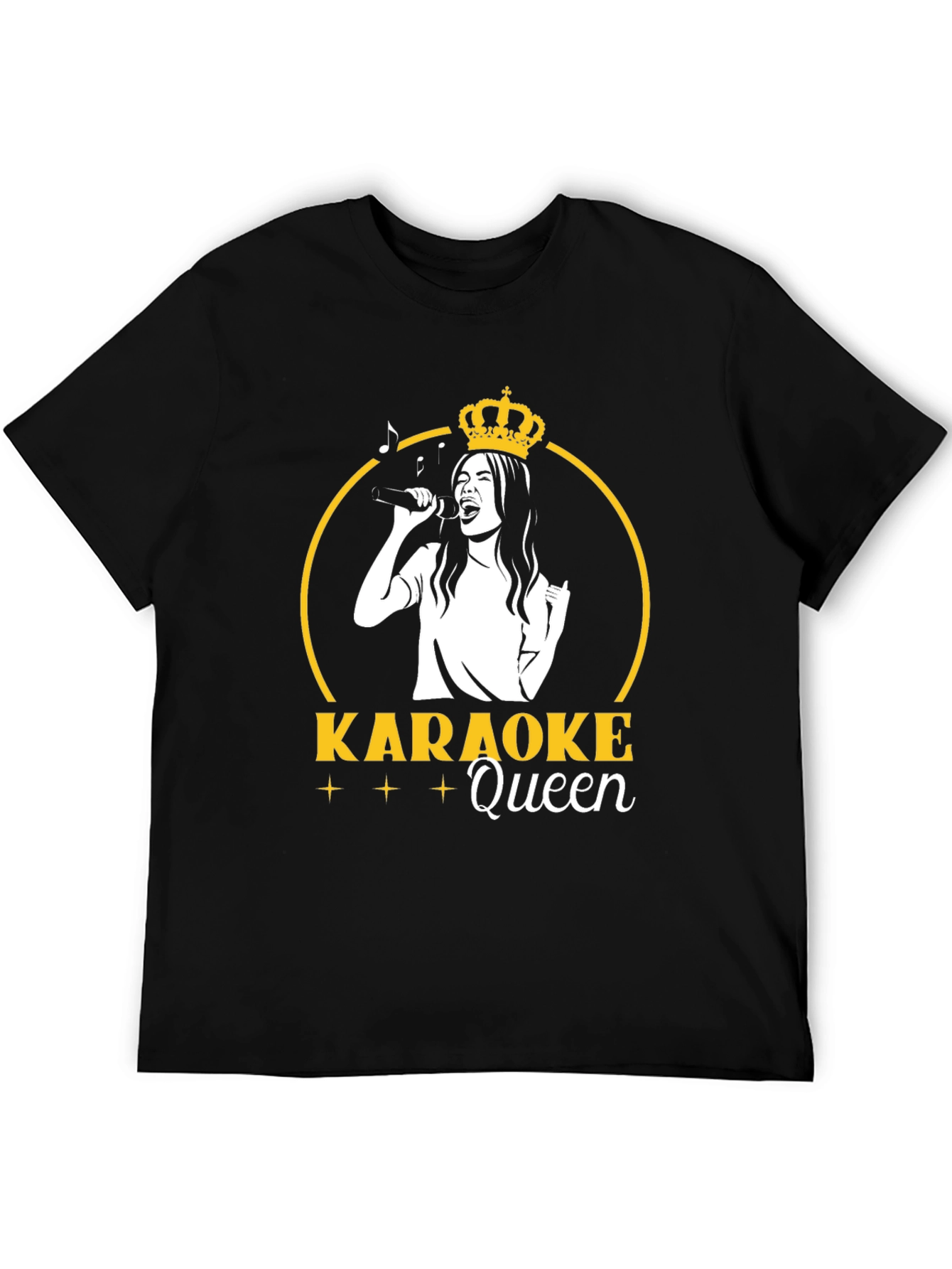 Karaoke Queen Graphic T-Shirt - Black