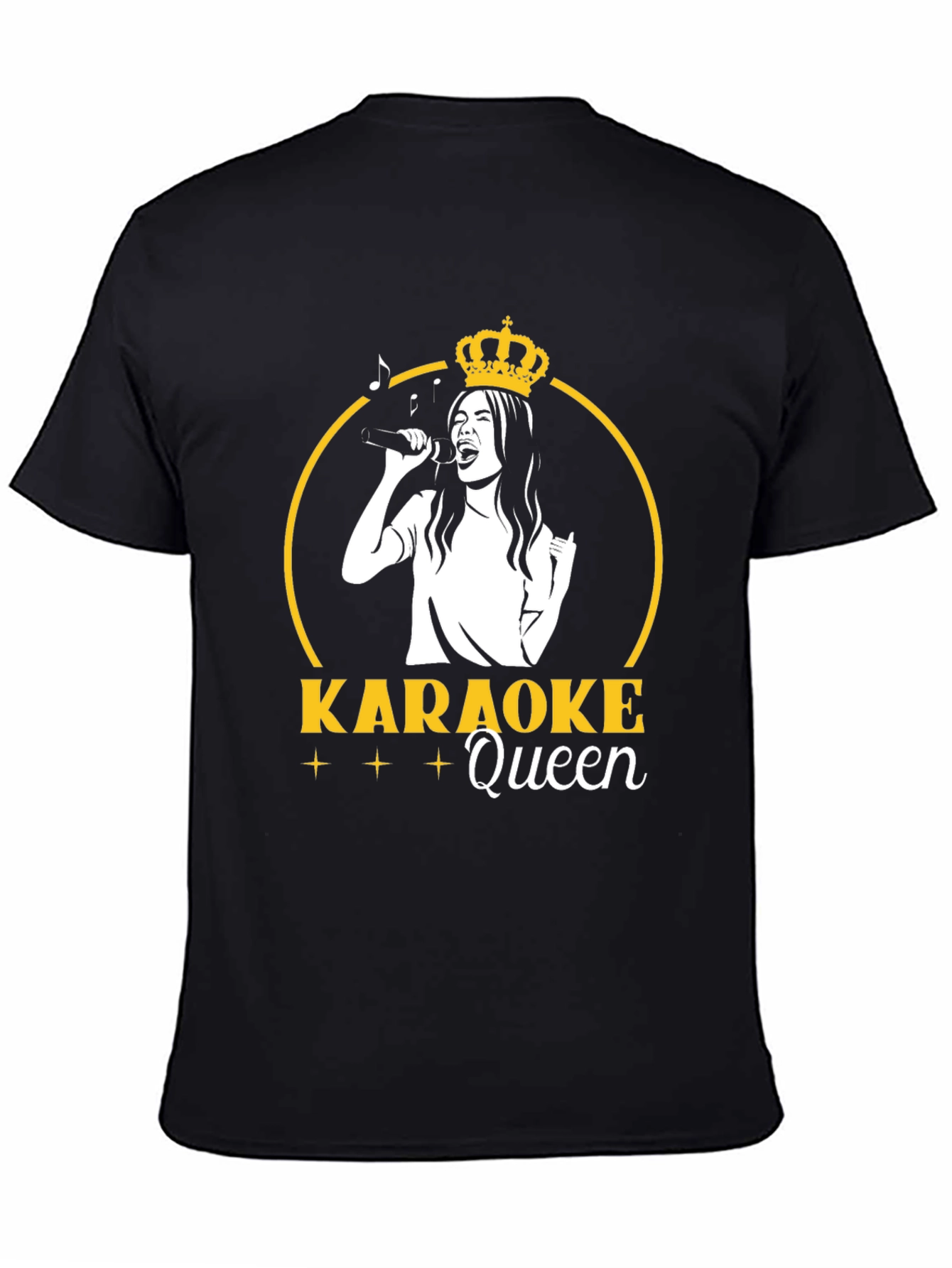 Karaoke Queen Graphic T-Shirt - Black