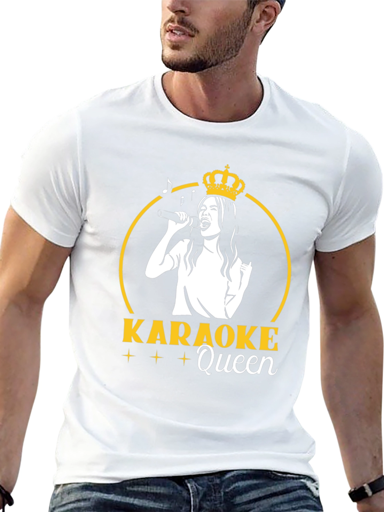 Karaoke Queen Graphic T-Shirt - Black