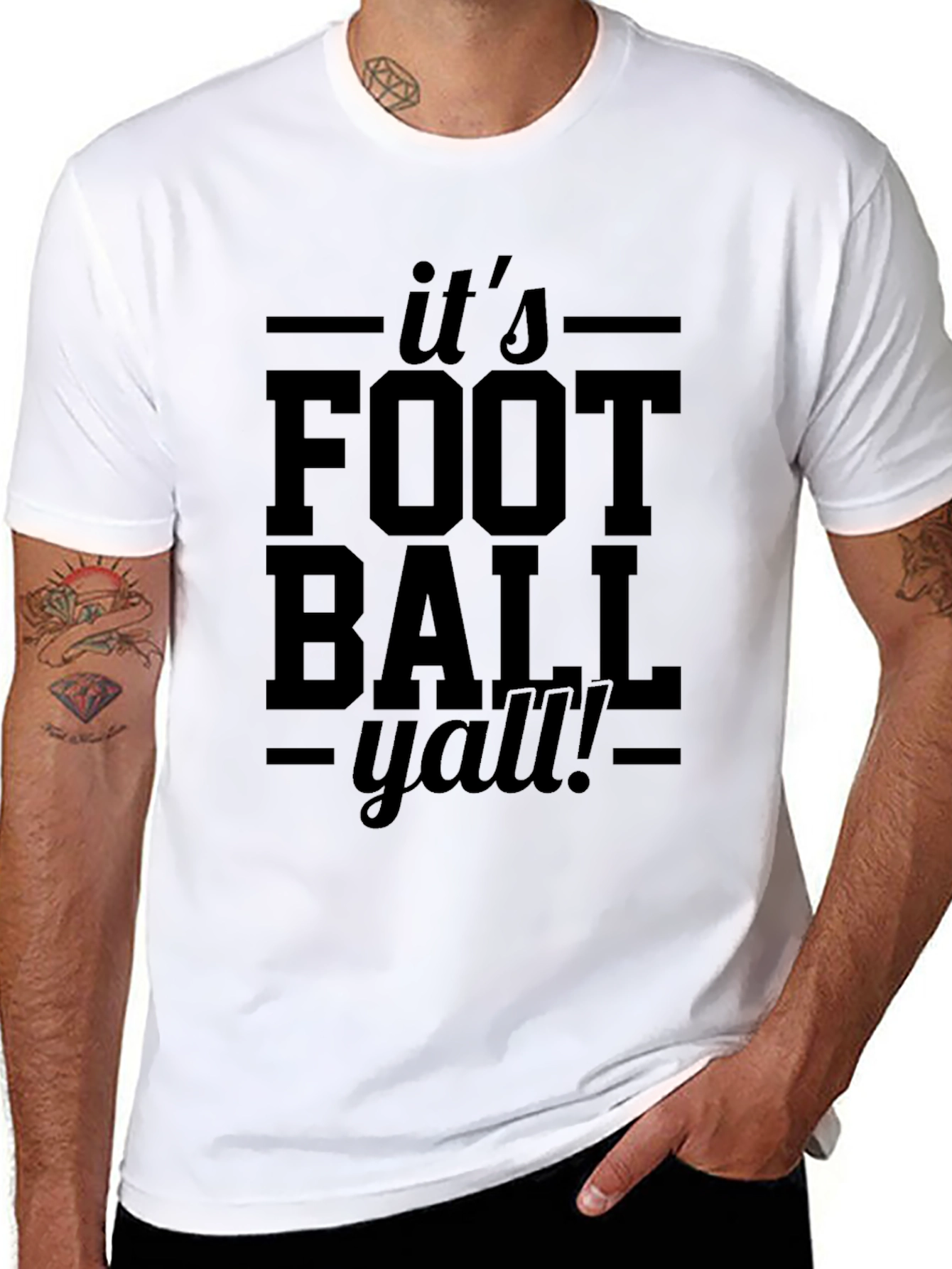 Its Football Yall T-Shirt - Classic Design