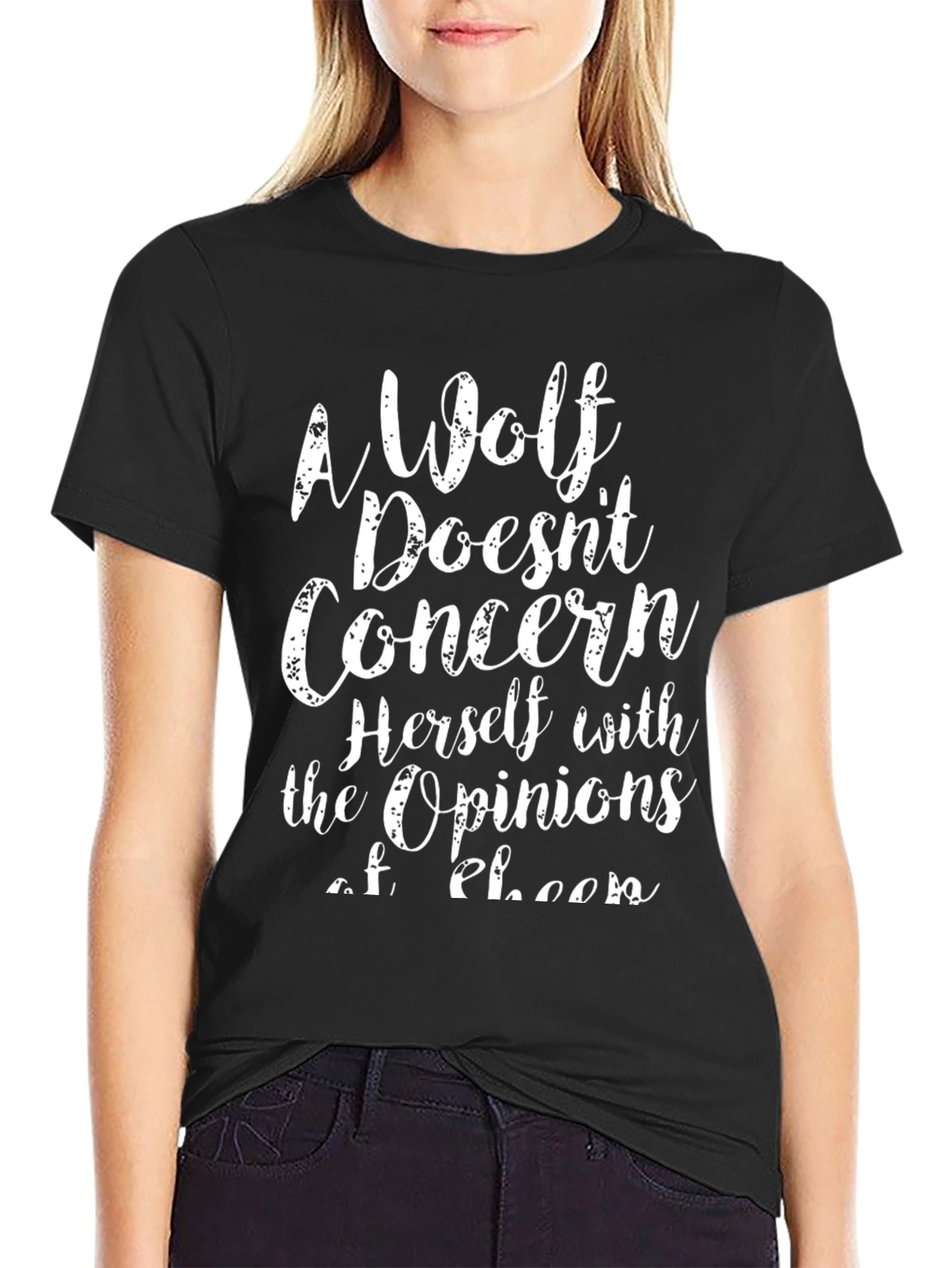 Wolf Opinion Graphic Tee - Unisex Cotton T-Shirt
