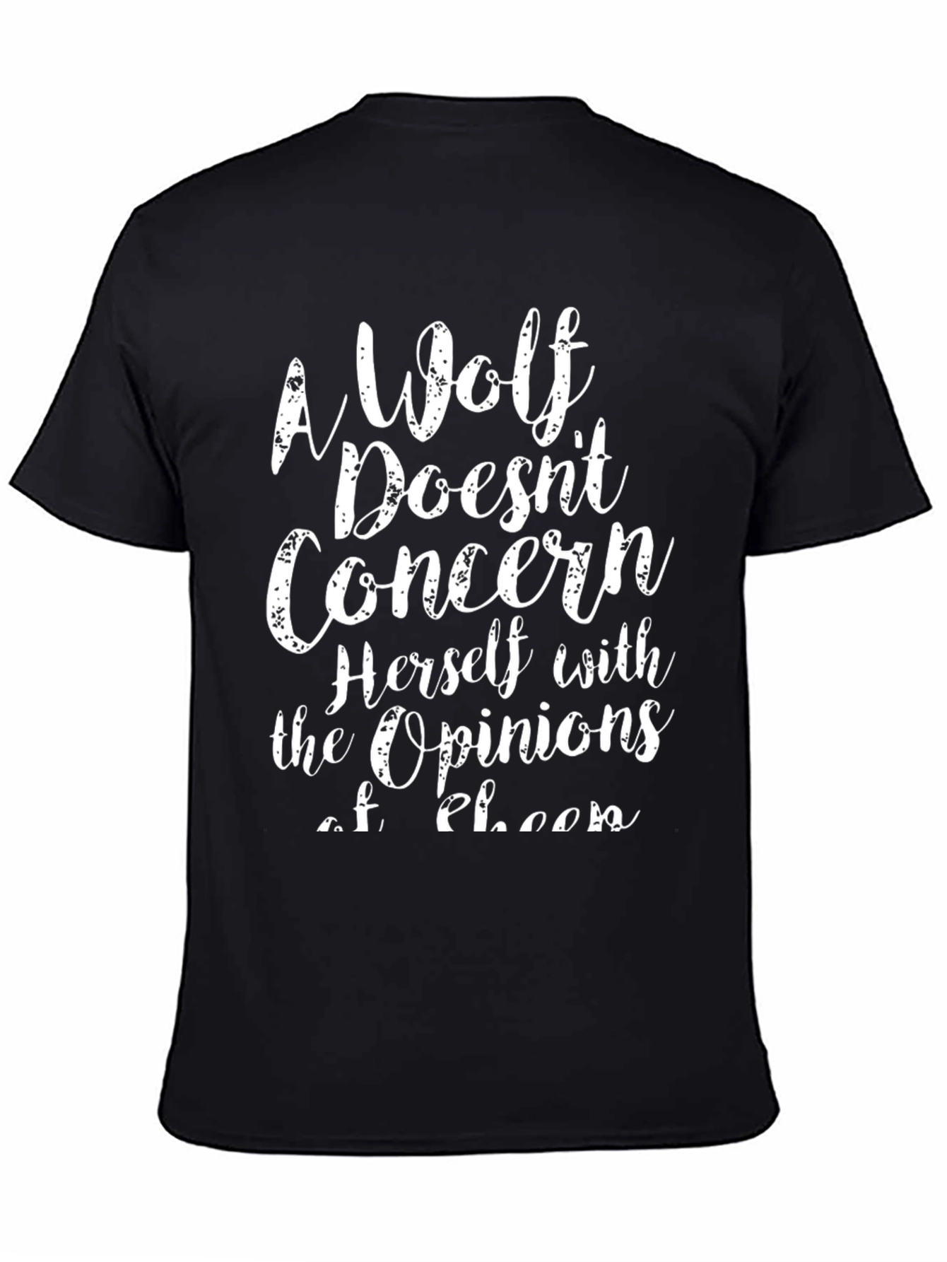 Wolf Opinion Graphic Tee - Unisex Cotton T-Shirt