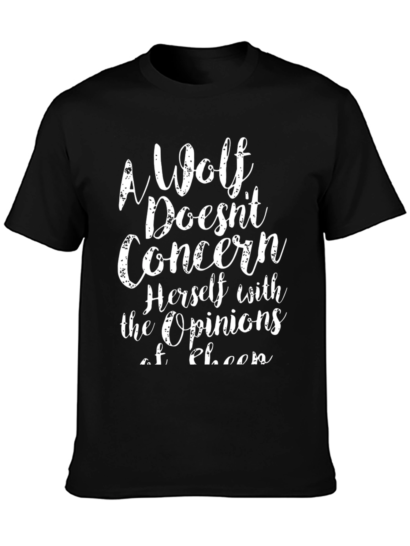 Wolf Opinion Graphic Tee - Unisex Cotton T-Shirt