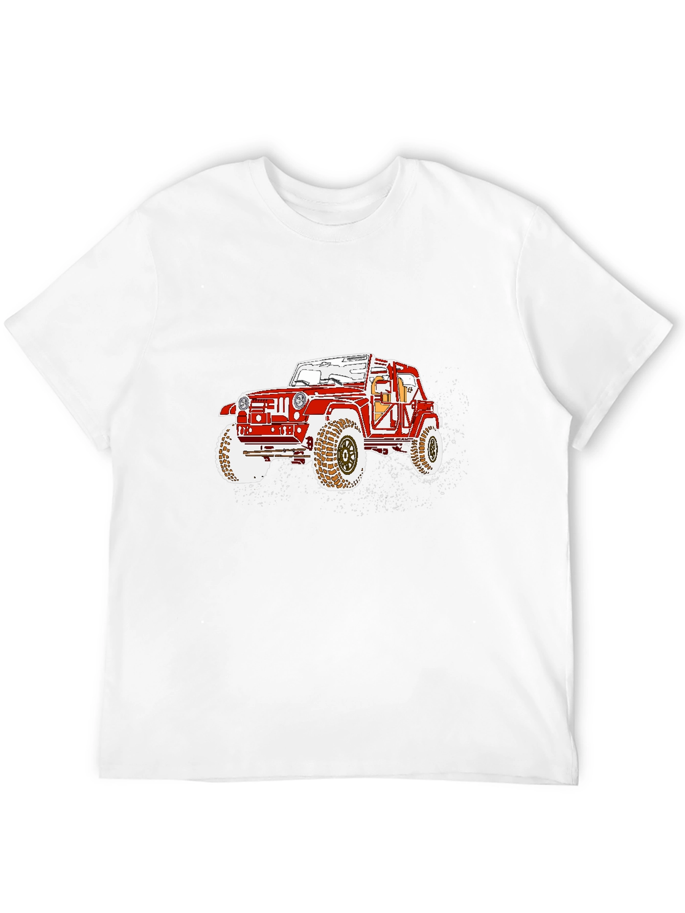 Off-Road Jeep Graphic Tee - Black Casual T-Shirt