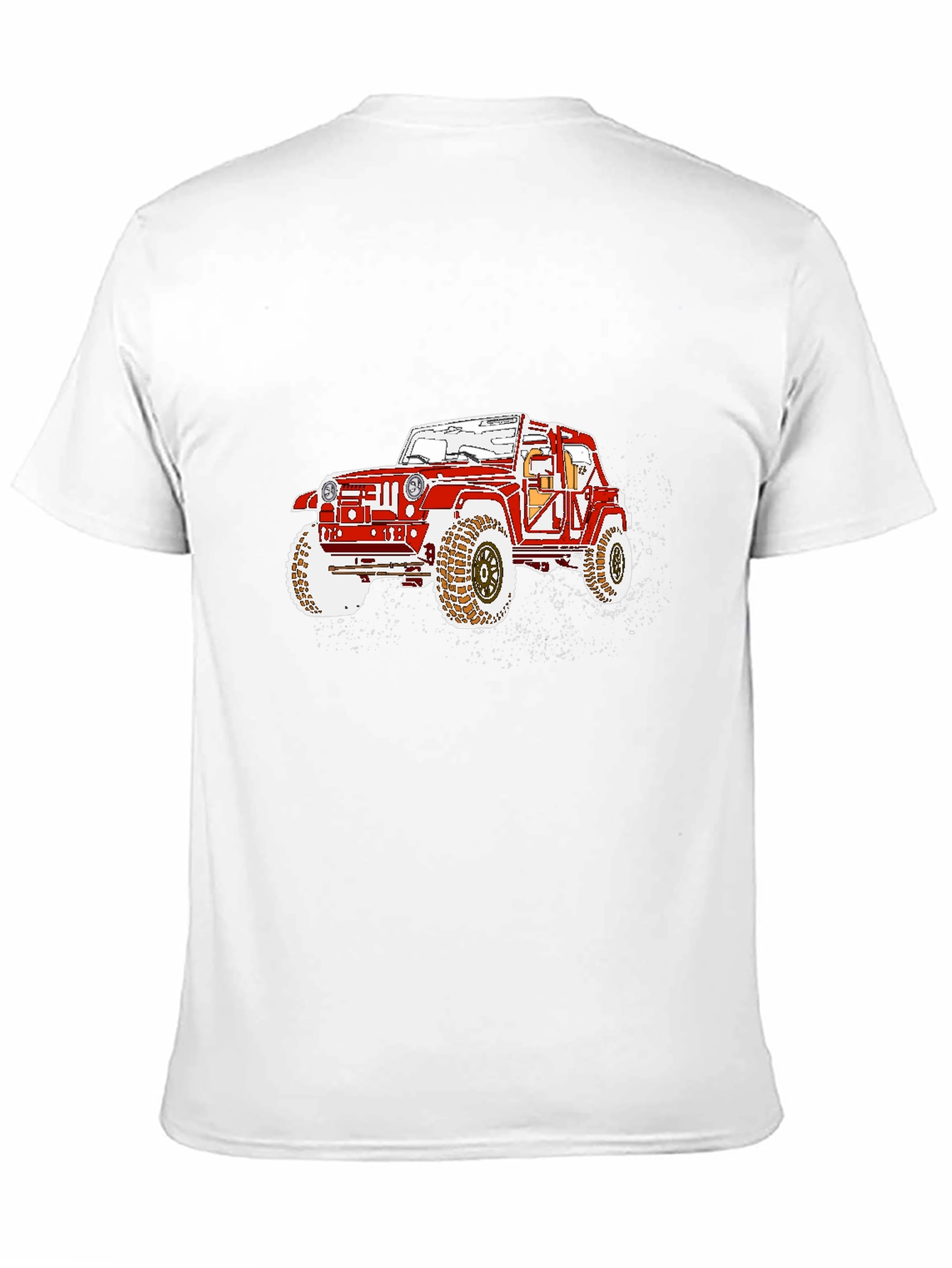 Off-Road Jeep Graphic Tee - Black Casual T-Shirt