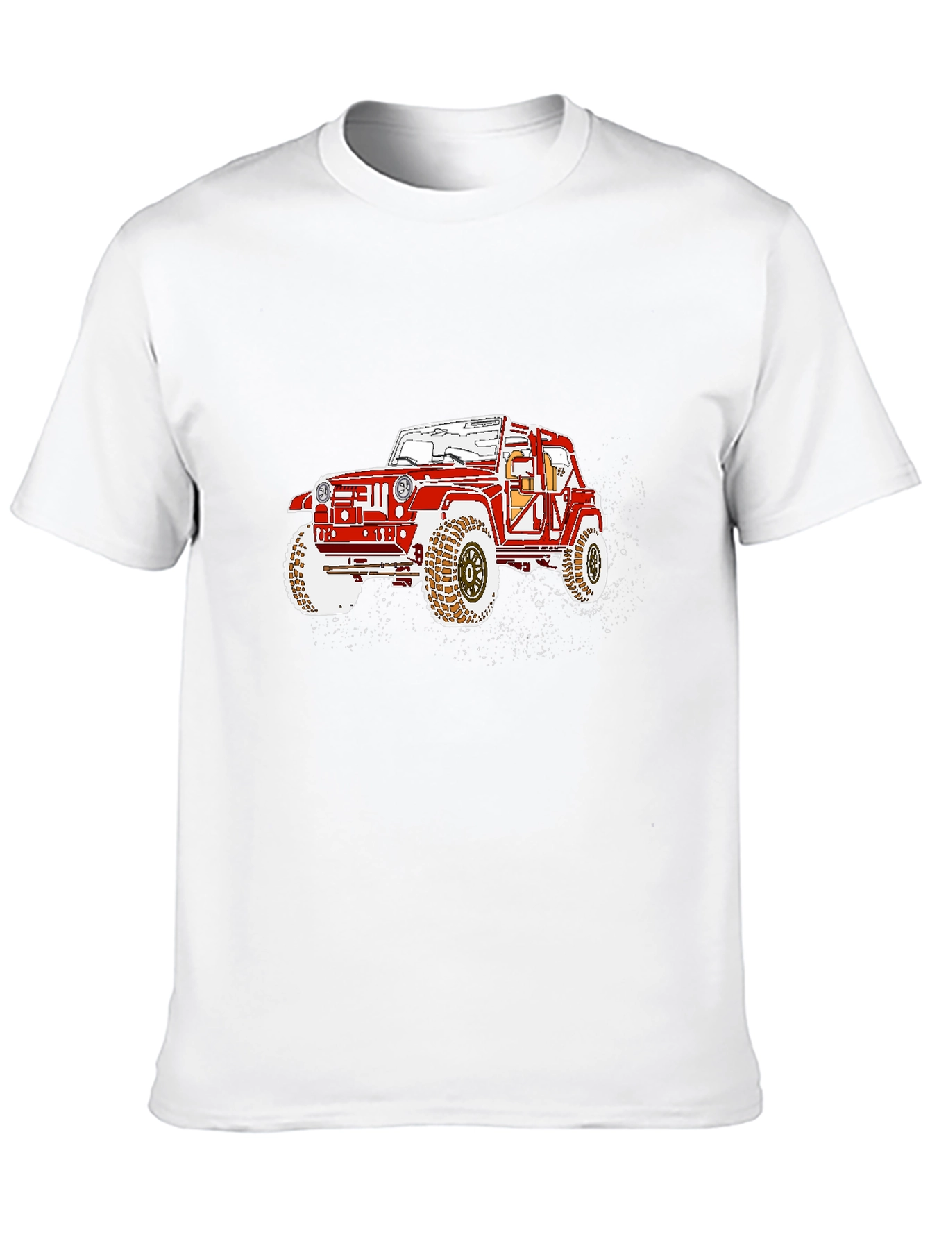 Off-Road Jeep Graphic Tee - Black Casual T-Shirt