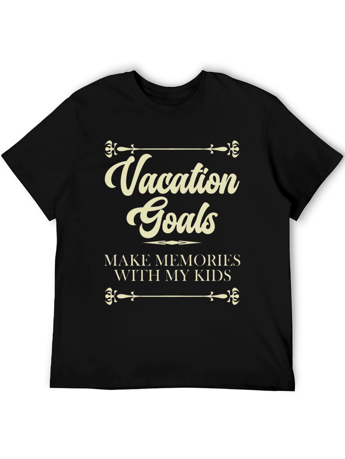 Vacation Goals Mens Graphic T-Shirt