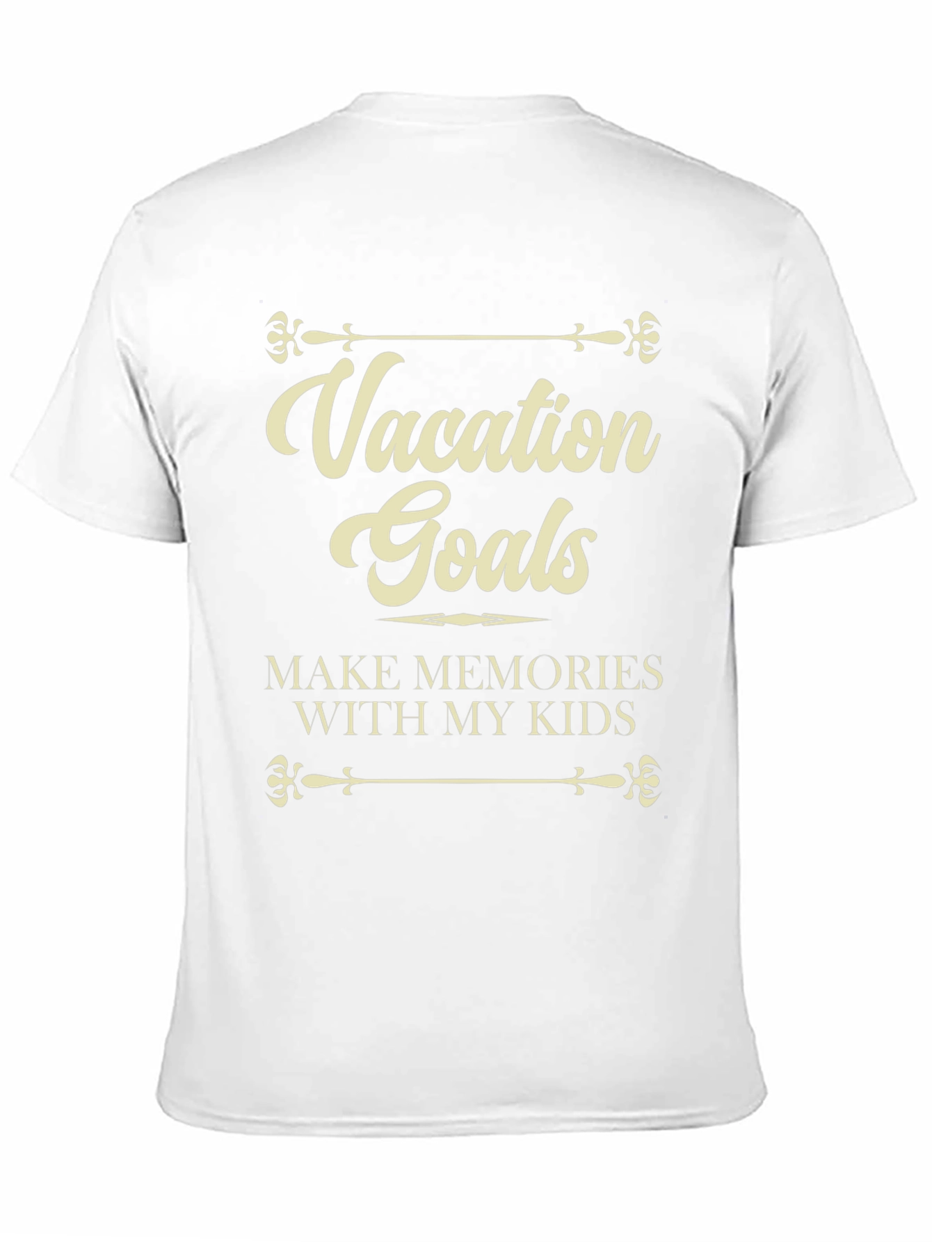 Vacation Goals Mens Graphic T-Shirt