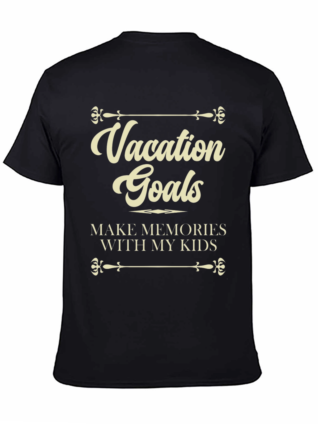 Vacation Goals Mens Graphic T-Shirt