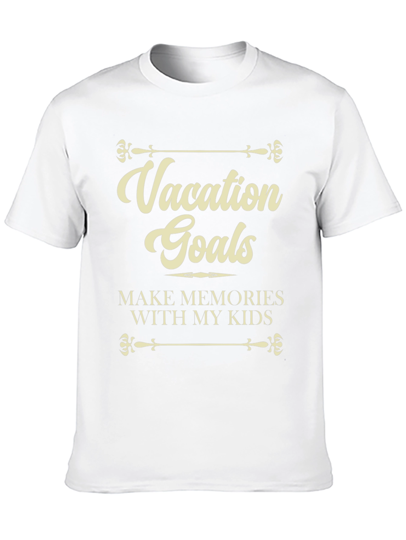 Vacation Goals Mens Graphic T-Shirt
