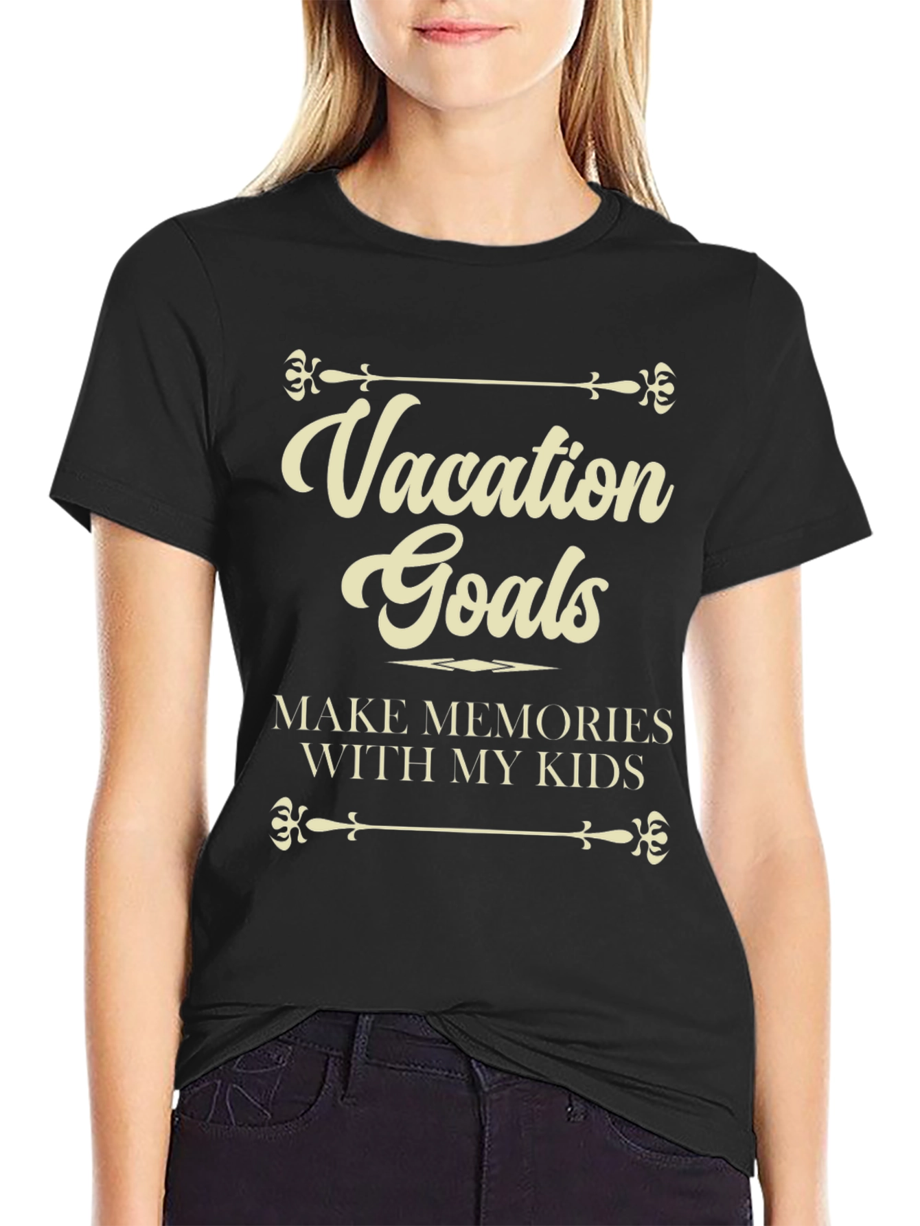 Vacation Goals Mens Graphic T-Shirt