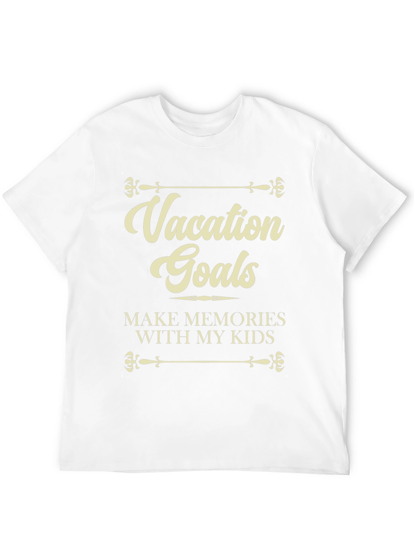 Vacation Goals Mens Graphic T-Shirt