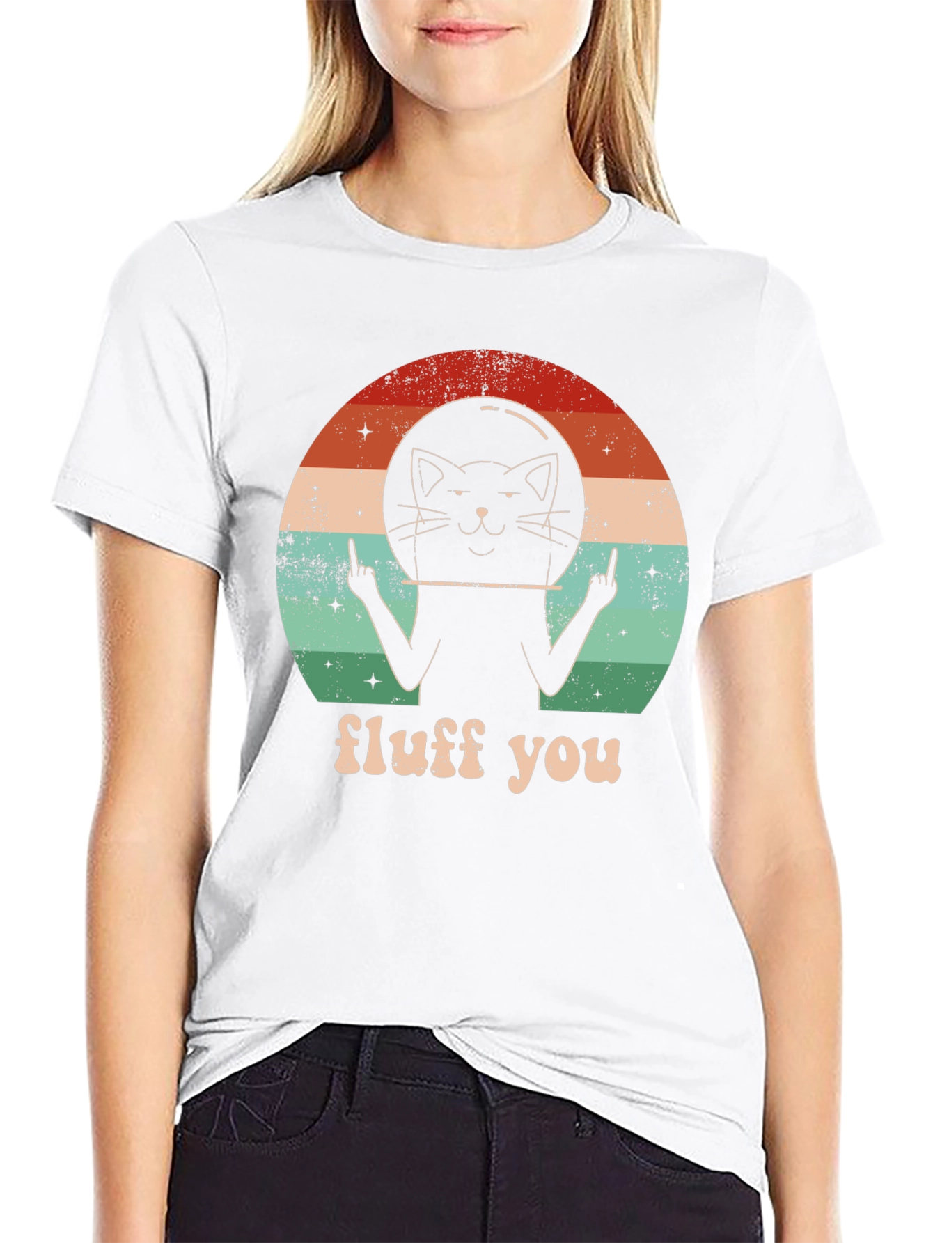 Fluff You Cat Astronaut T-Shirt