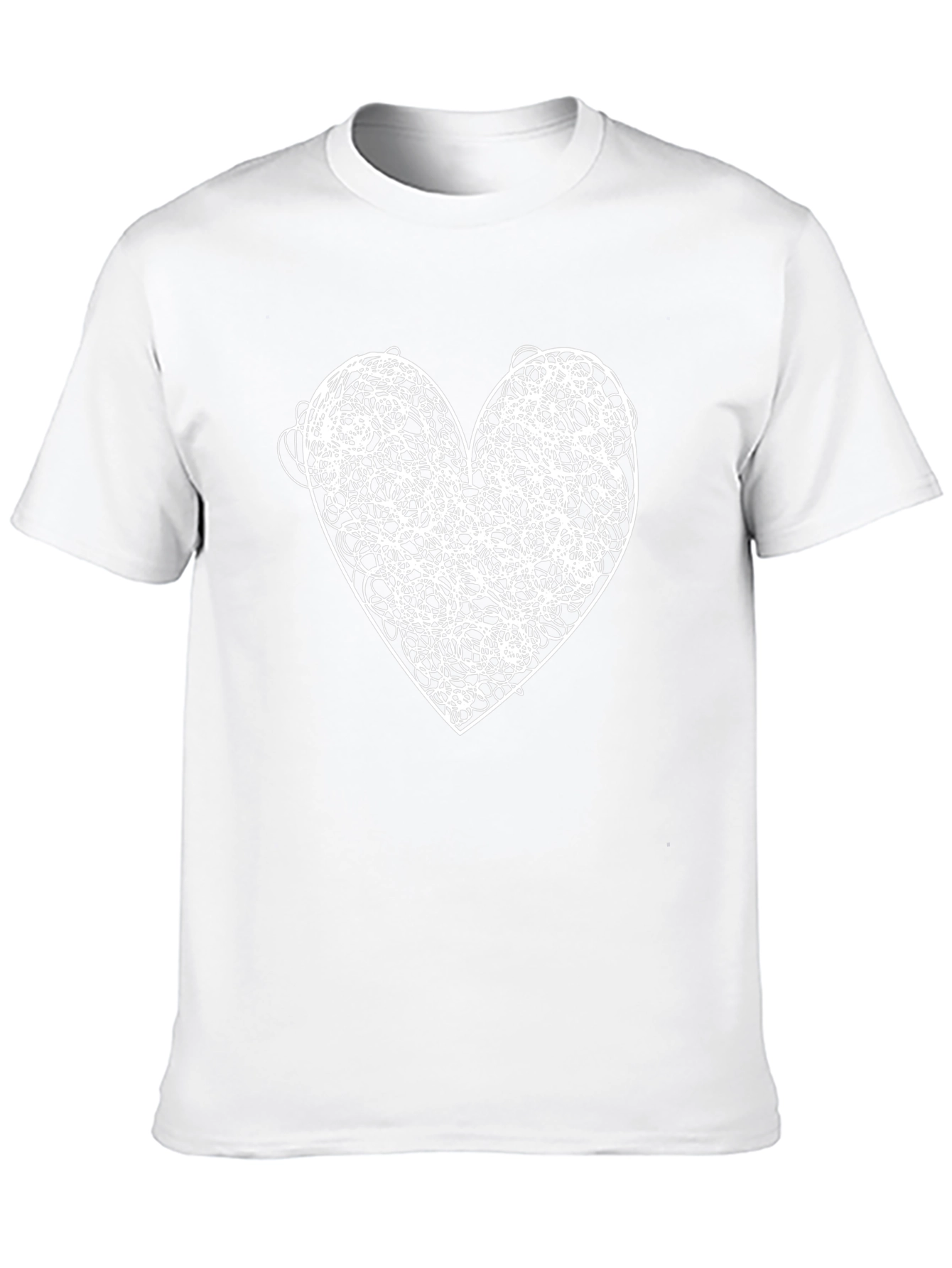 Tangled Heart Graphic Tee - Black Unisex Shirt