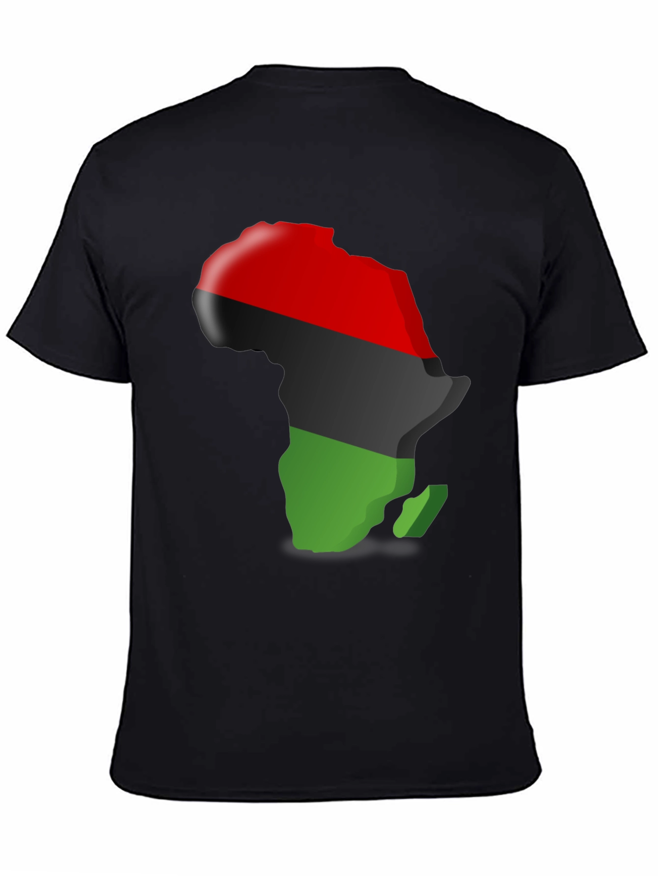 Pan-African Flag Africa Map T-Shirt