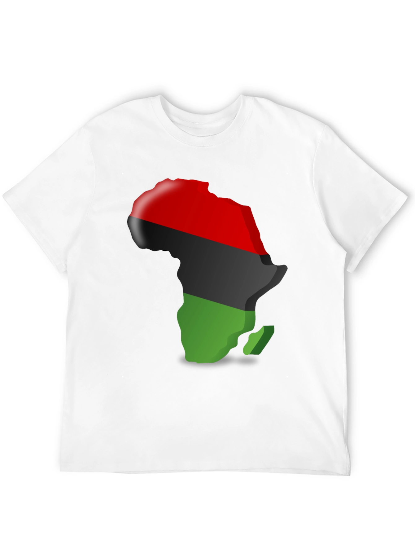 Pan-African Flag Africa Map T-Shirt