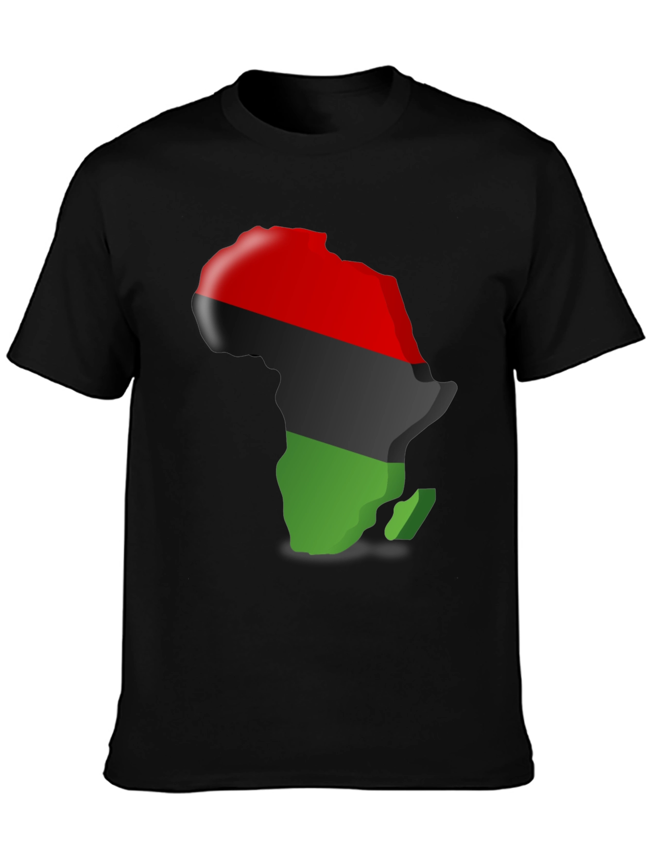 Pan-African Flag Africa Map T-Shirt
