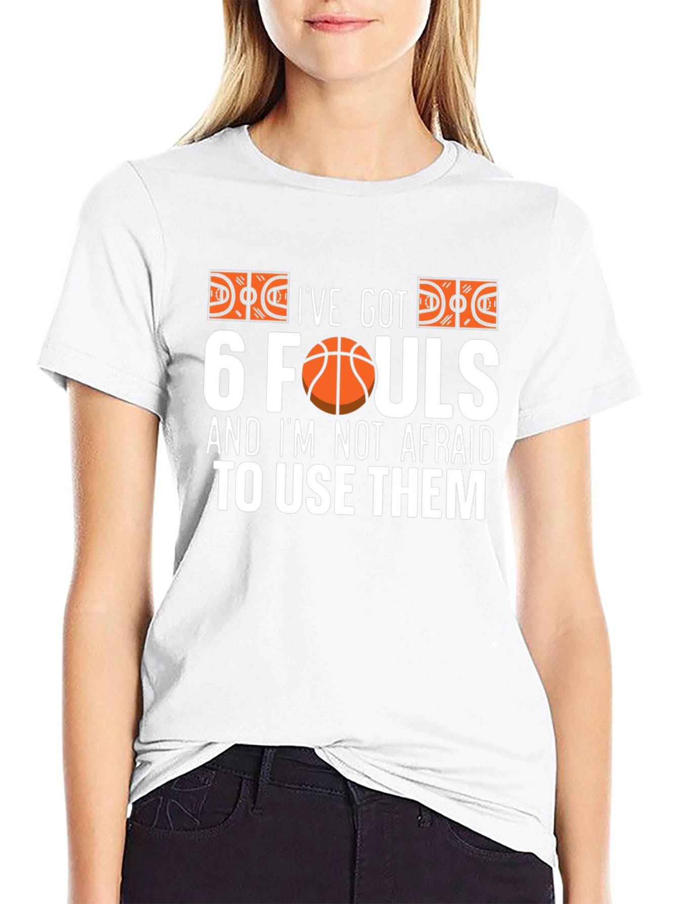 Ive Got 6 Fouls Basketball Graphic T-Shirt
