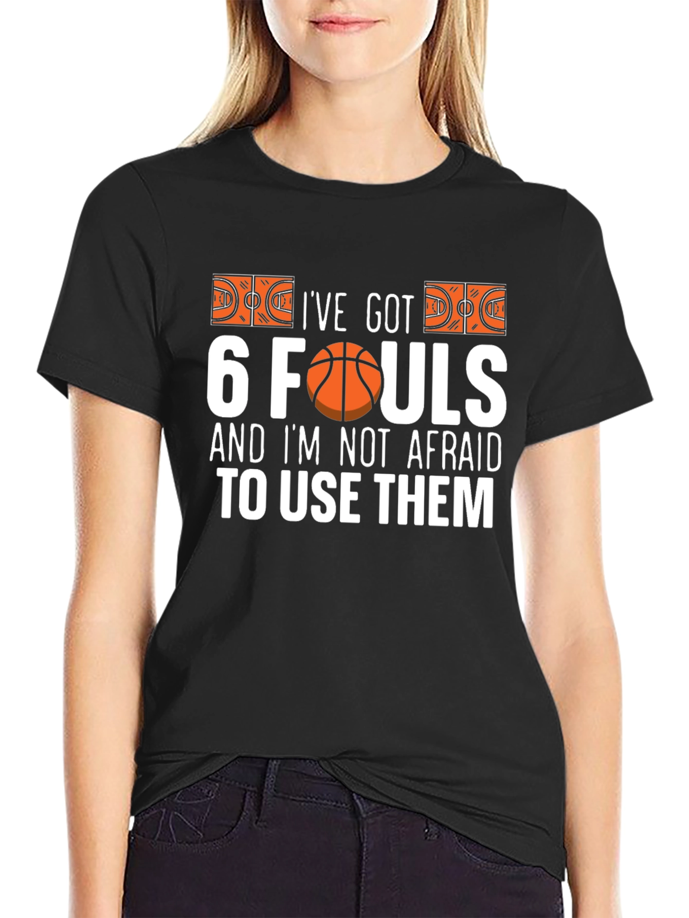 Ive Got 6 Fouls Basketball Graphic T-Shirt