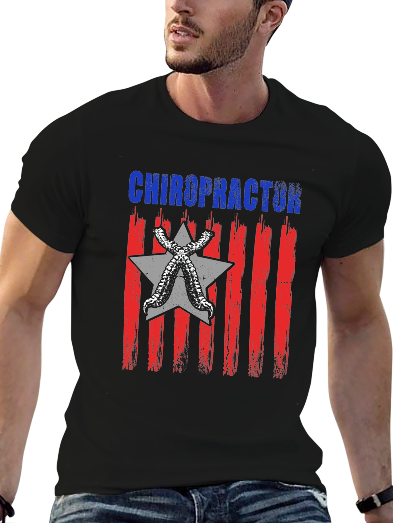Chiropractor Flag Graphic T-Shirt