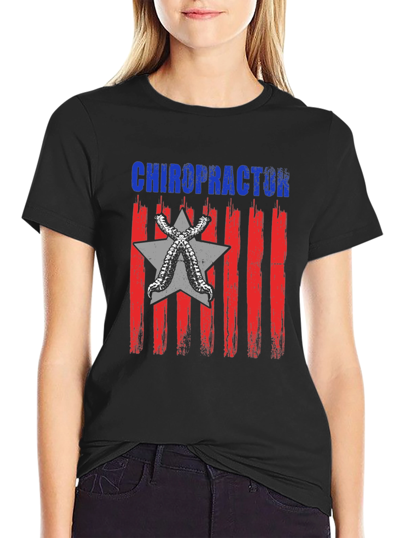 Chiropractor Flag Graphic T-Shirt