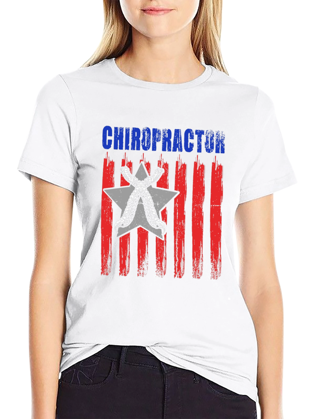 Chiropractor Flag Graphic T-Shirt