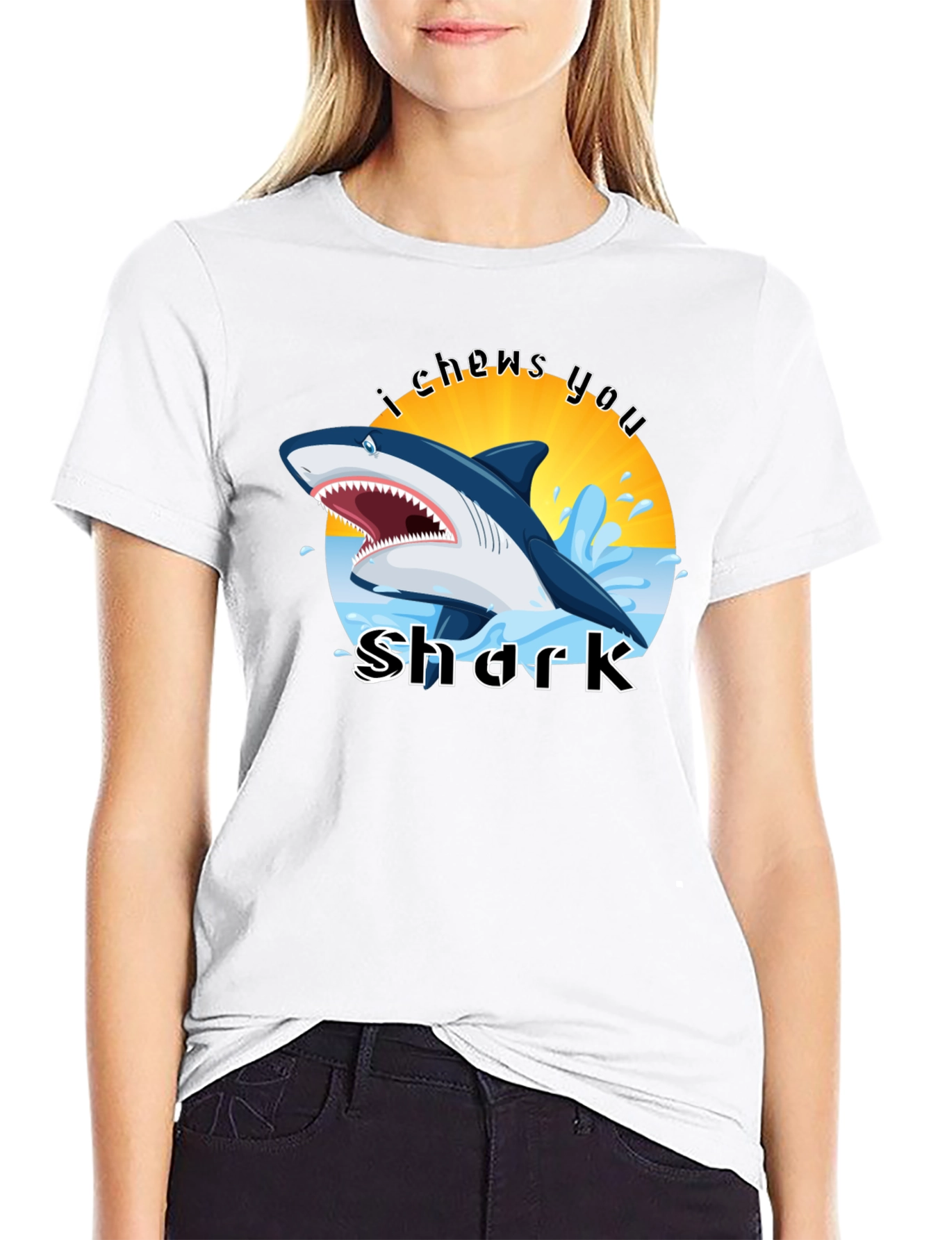 I Chews You Shark Graphic Tee