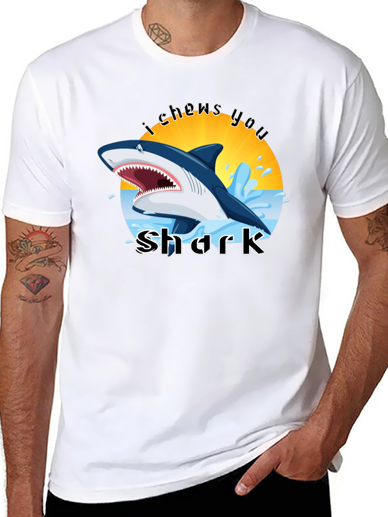 I Chews You Shark Graphic Tee