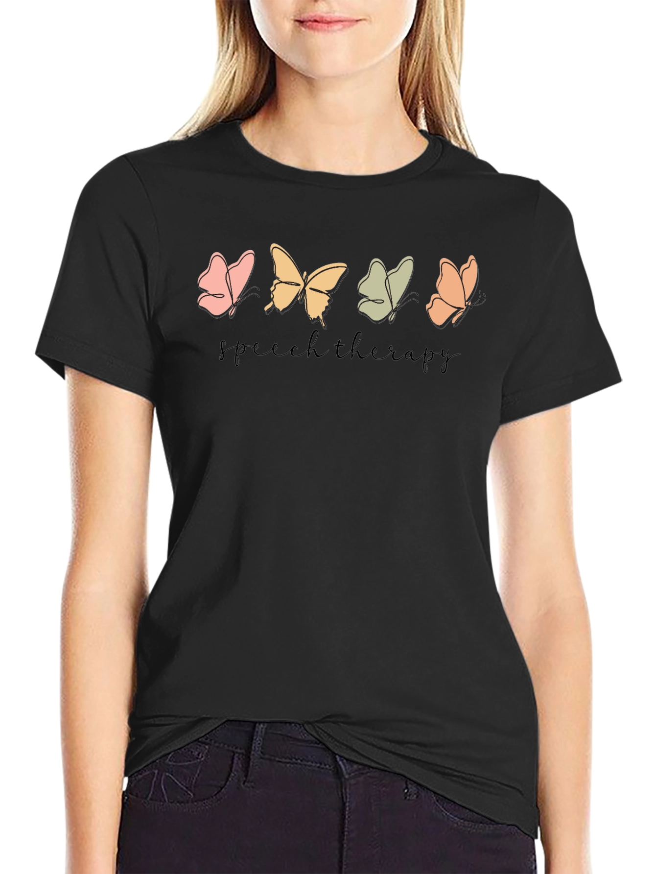 Speech Therapy Butterfly T-Shirt - Therapist Gift