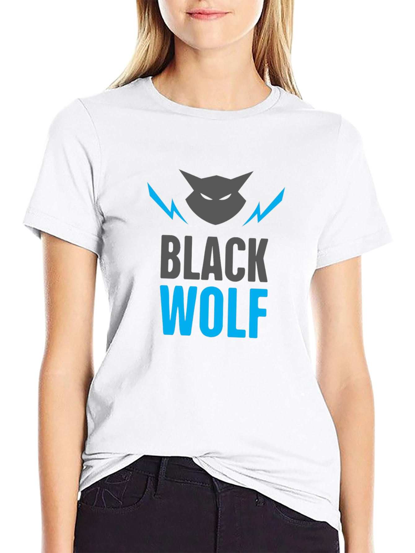 Black Wolf Graphic Tee - Cool Casual Style