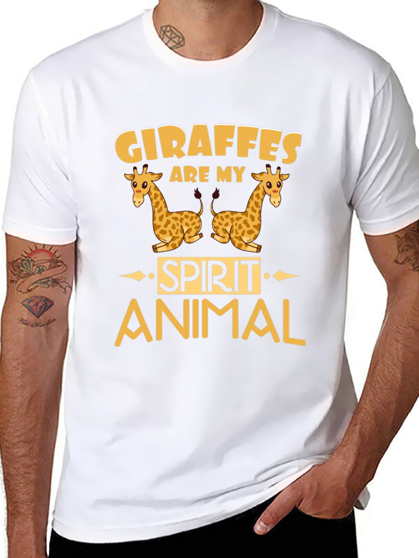 Giraffe Spirit Animal Graphic Tee