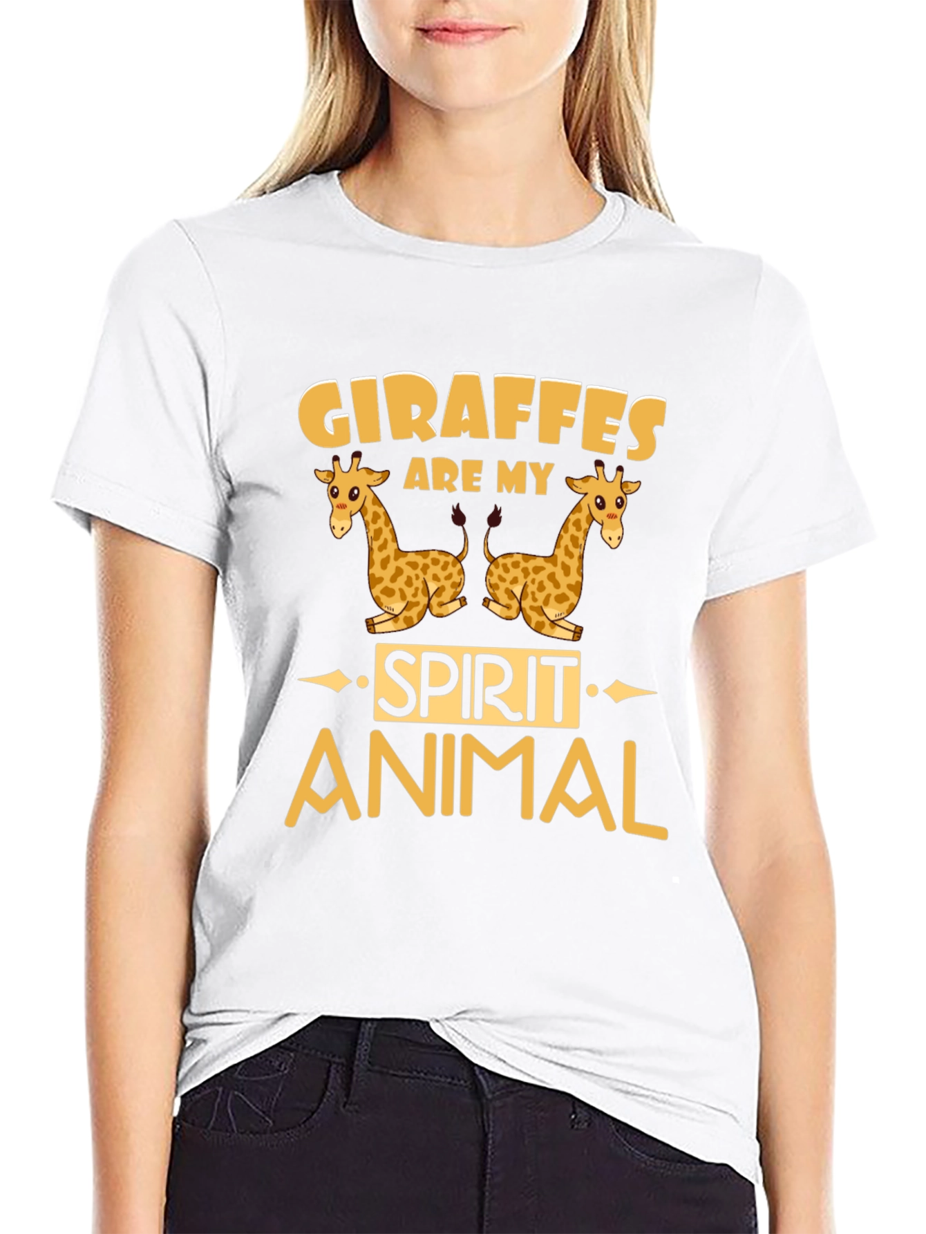 Giraffe Spirit Animal Graphic Tee