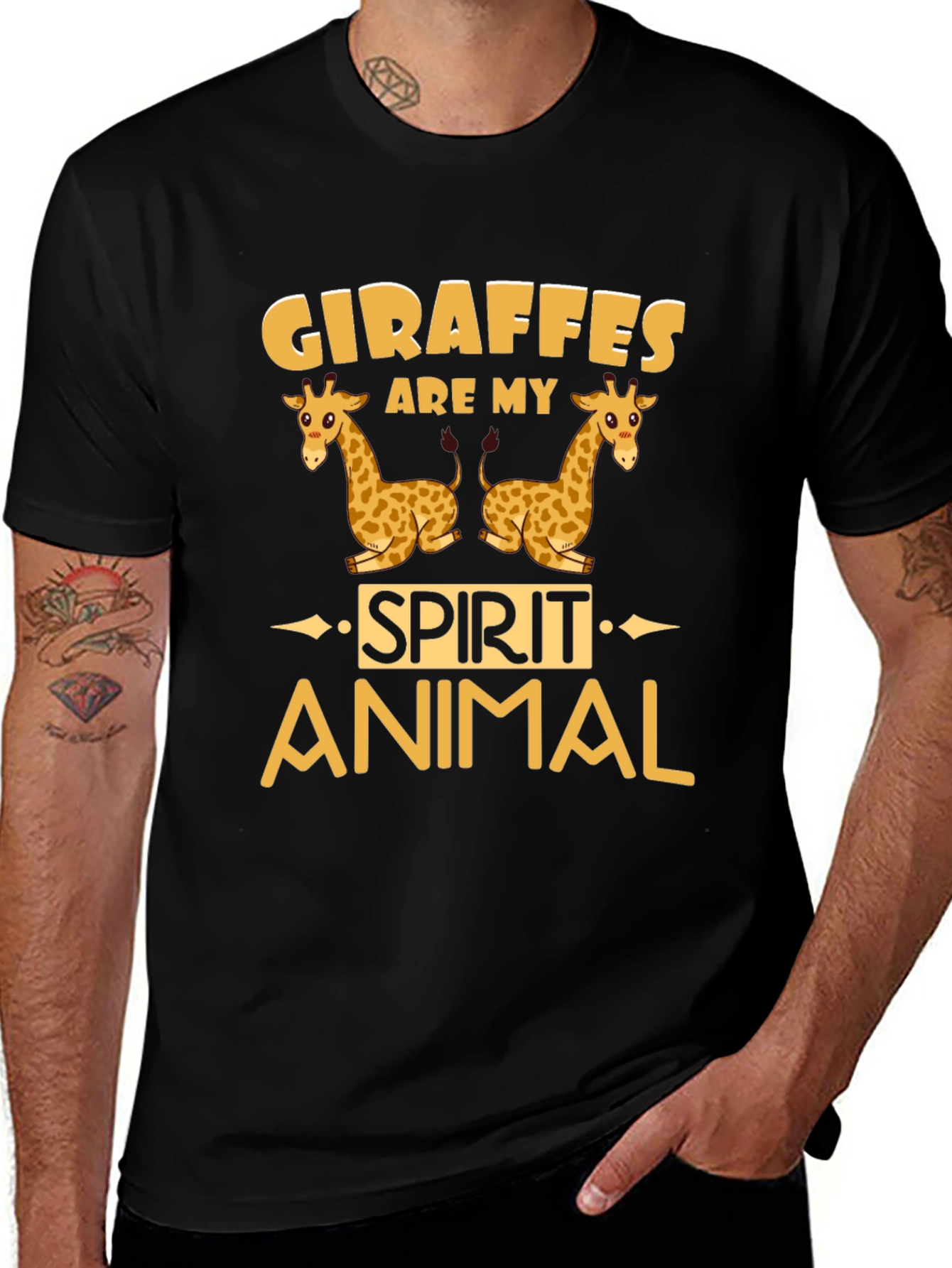 Giraffe Spirit Animal Graphic Tee