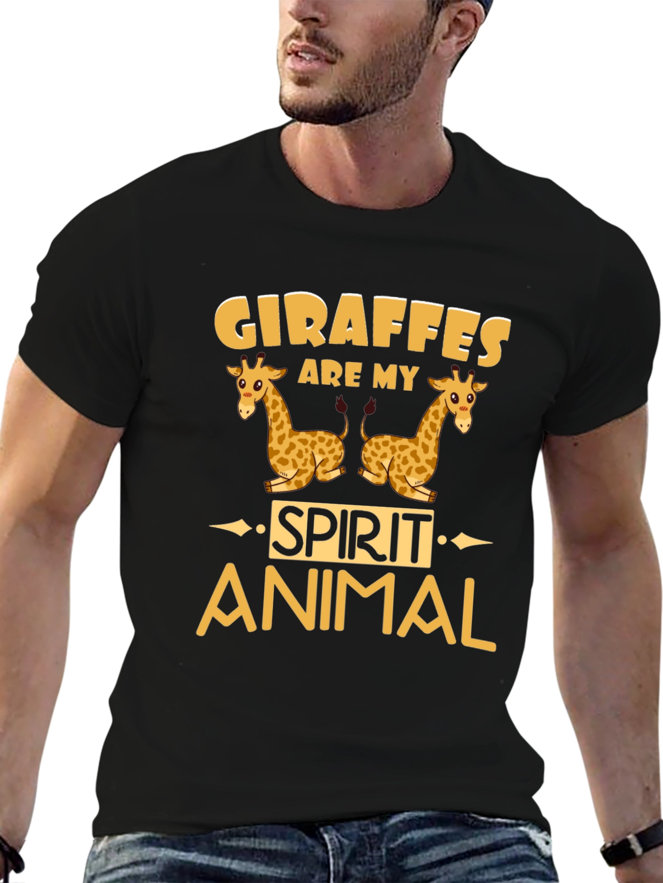 Giraffe Spirit Animal Graphic Tee