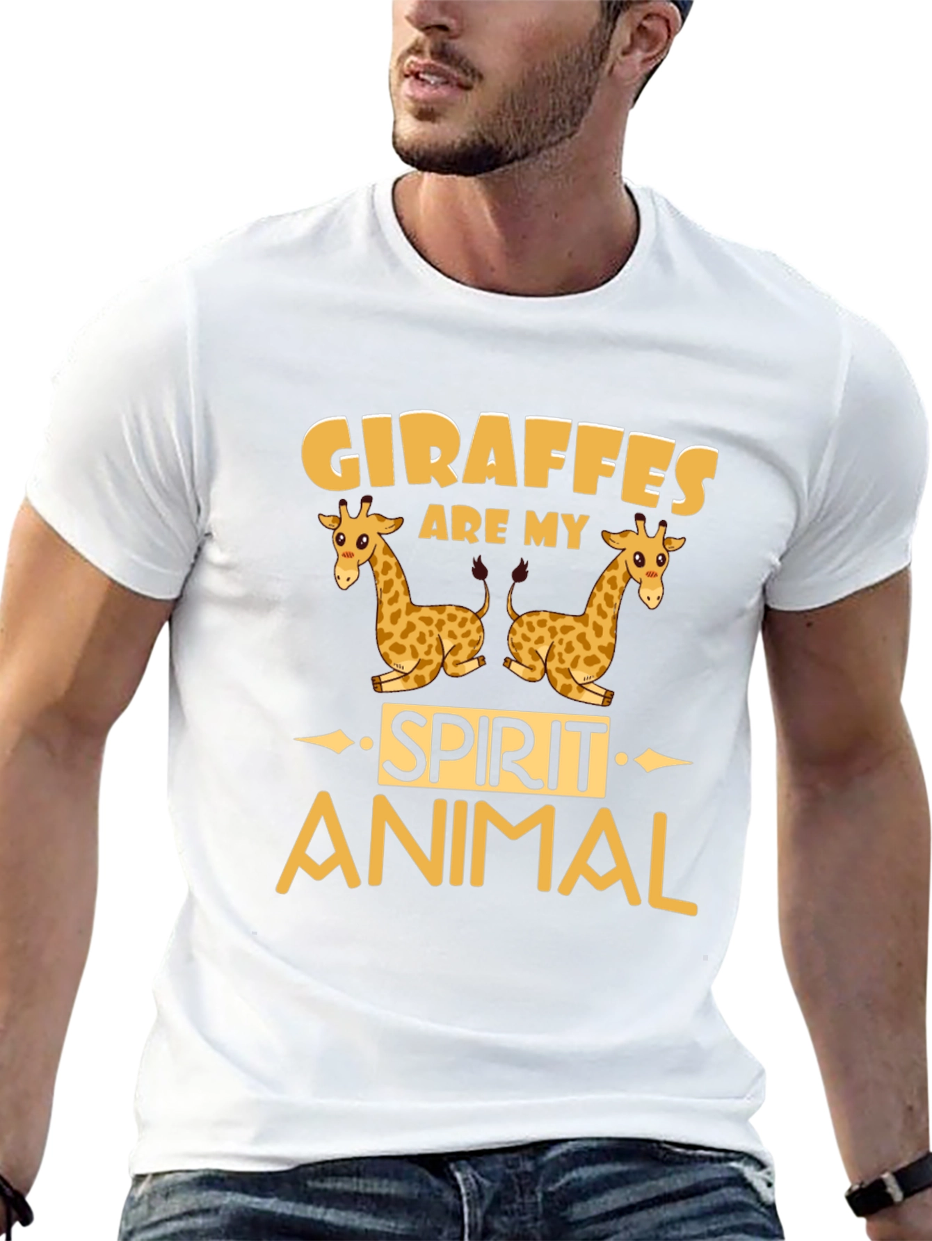 Giraffe Spirit Animal Graphic Tee