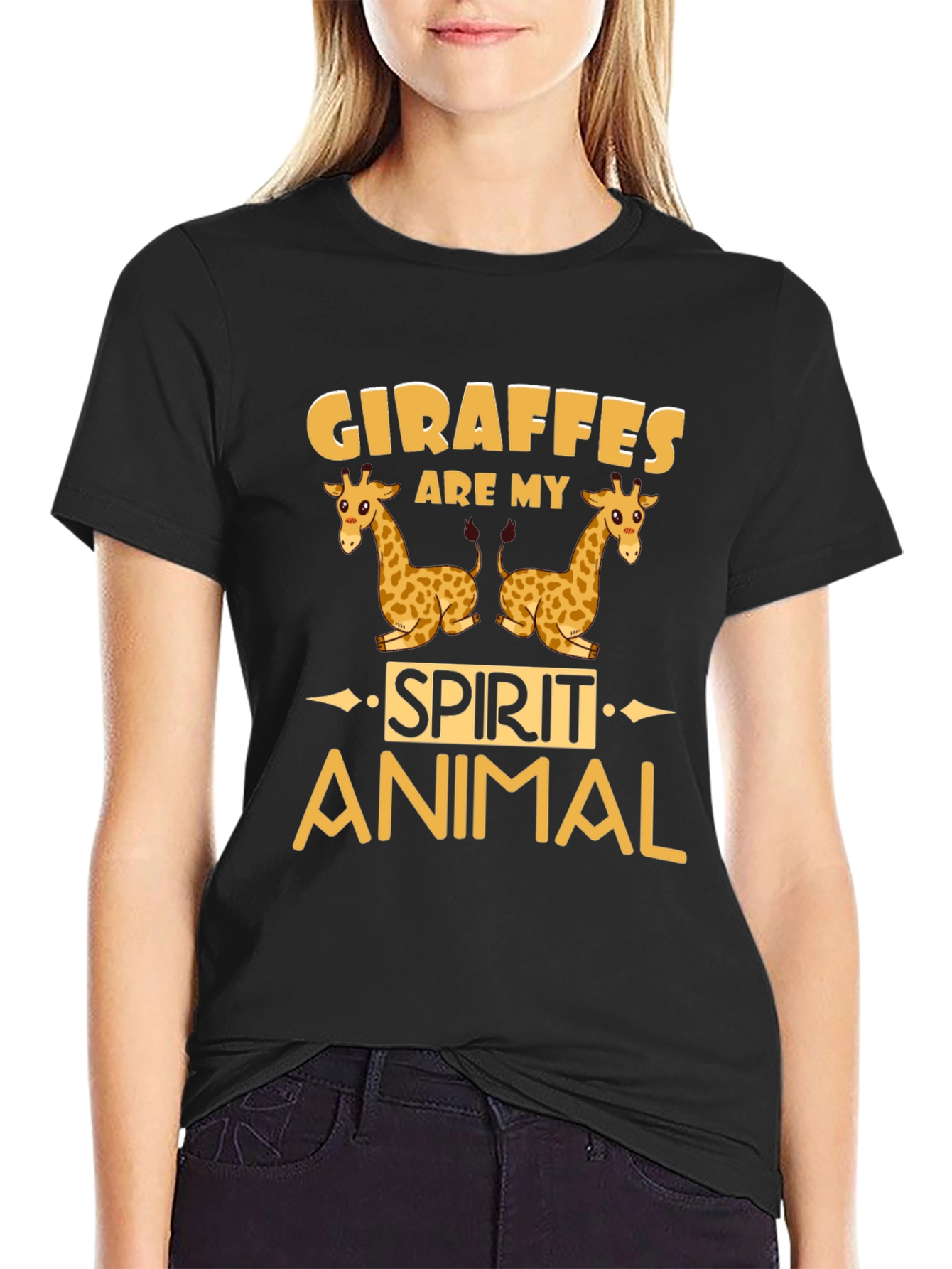 Giraffe Spirit Animal Graphic Tee