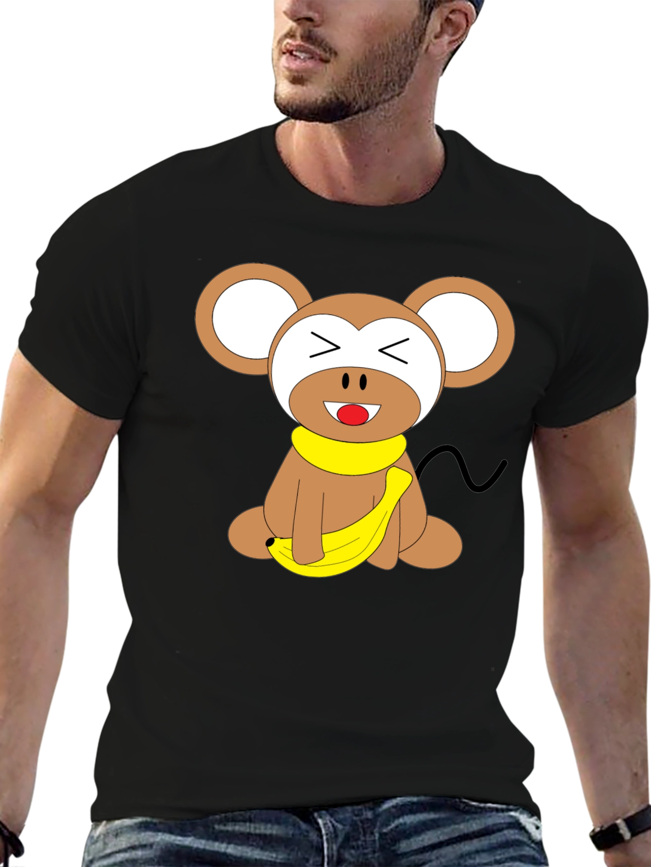 Monkey Banana Graphic T-Shirt - Soft Cotton Tee