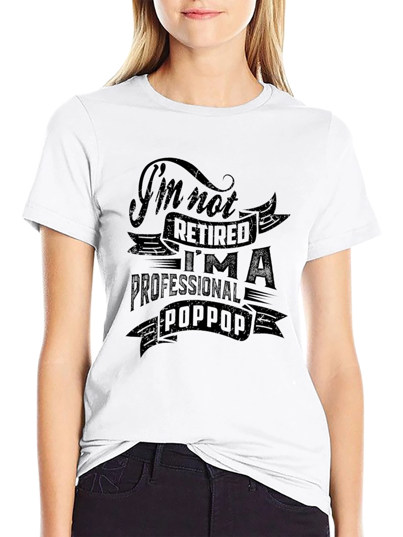 Professional Poppop Black Graphic T-Shirt