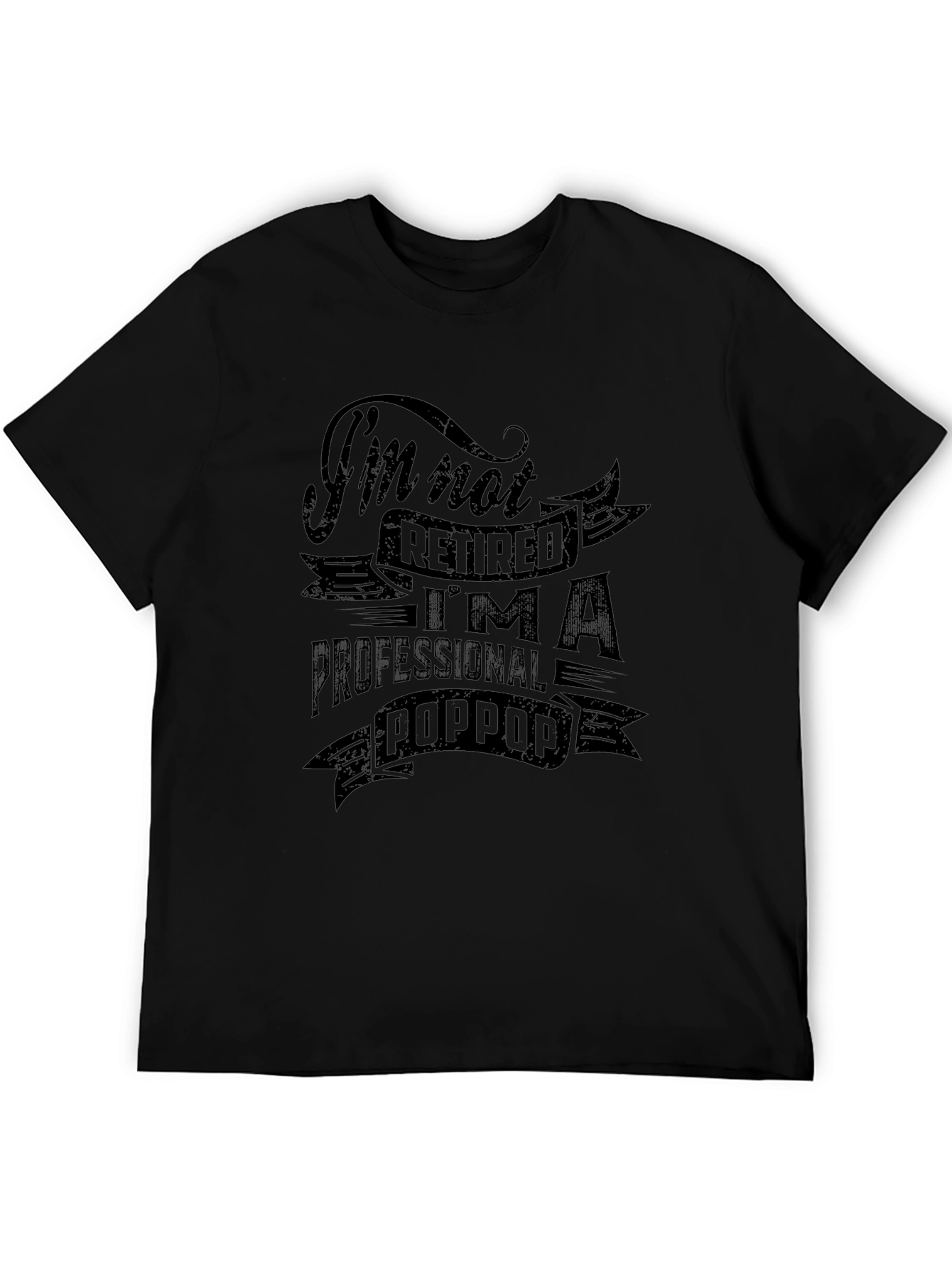 Professional Poppop Black Graphic T-Shirt
