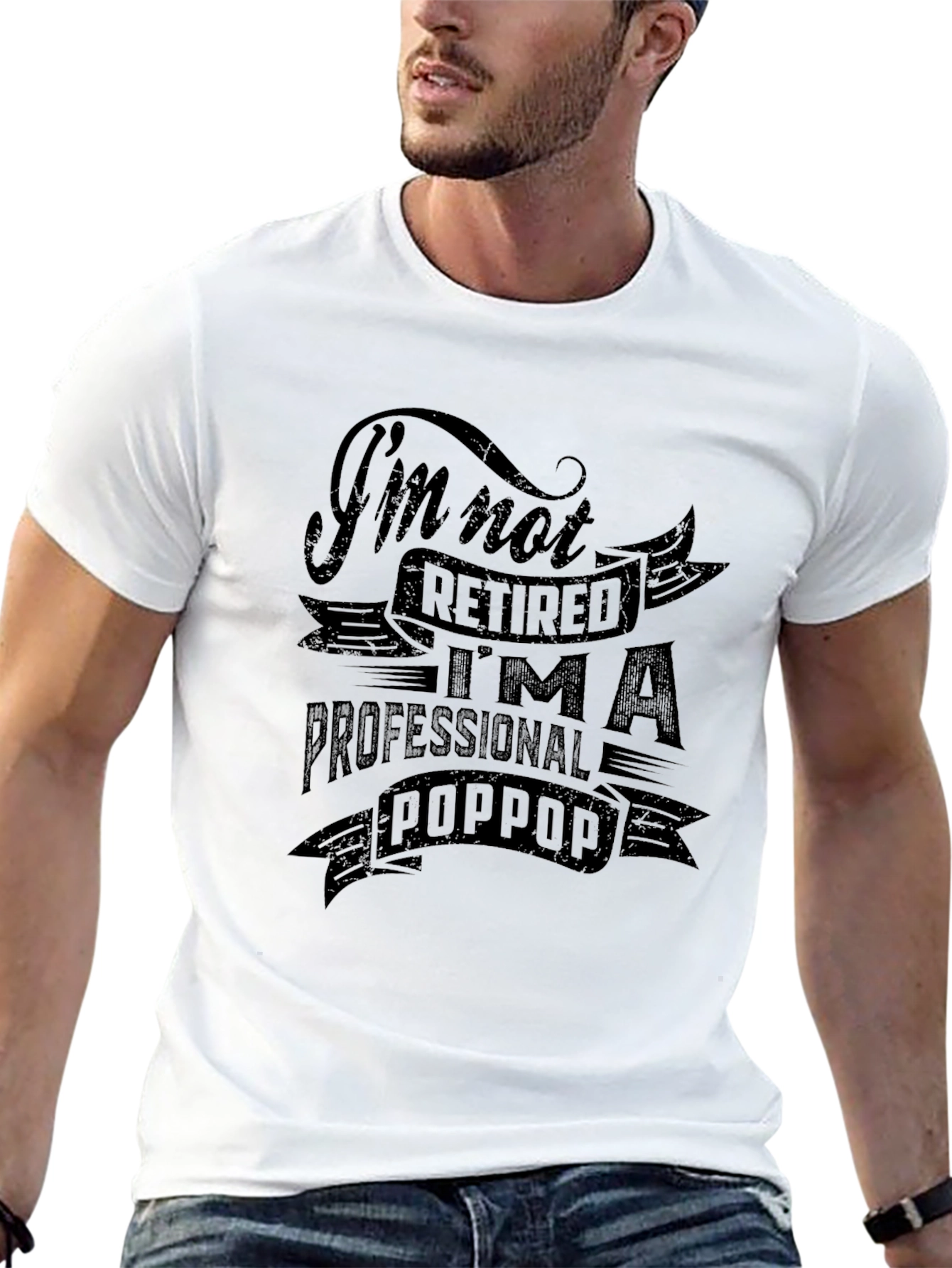 Professional Poppop Black Graphic T-Shirt
