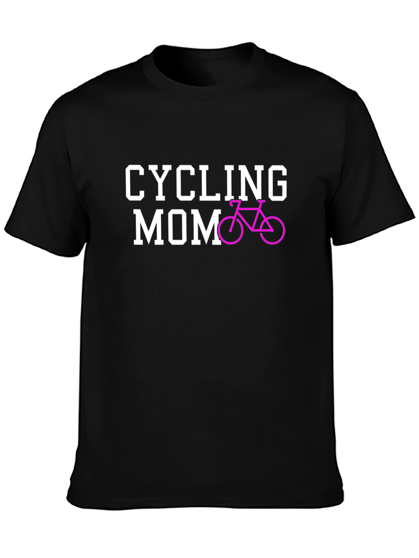 Cycling Mom Graphic Tee - Black